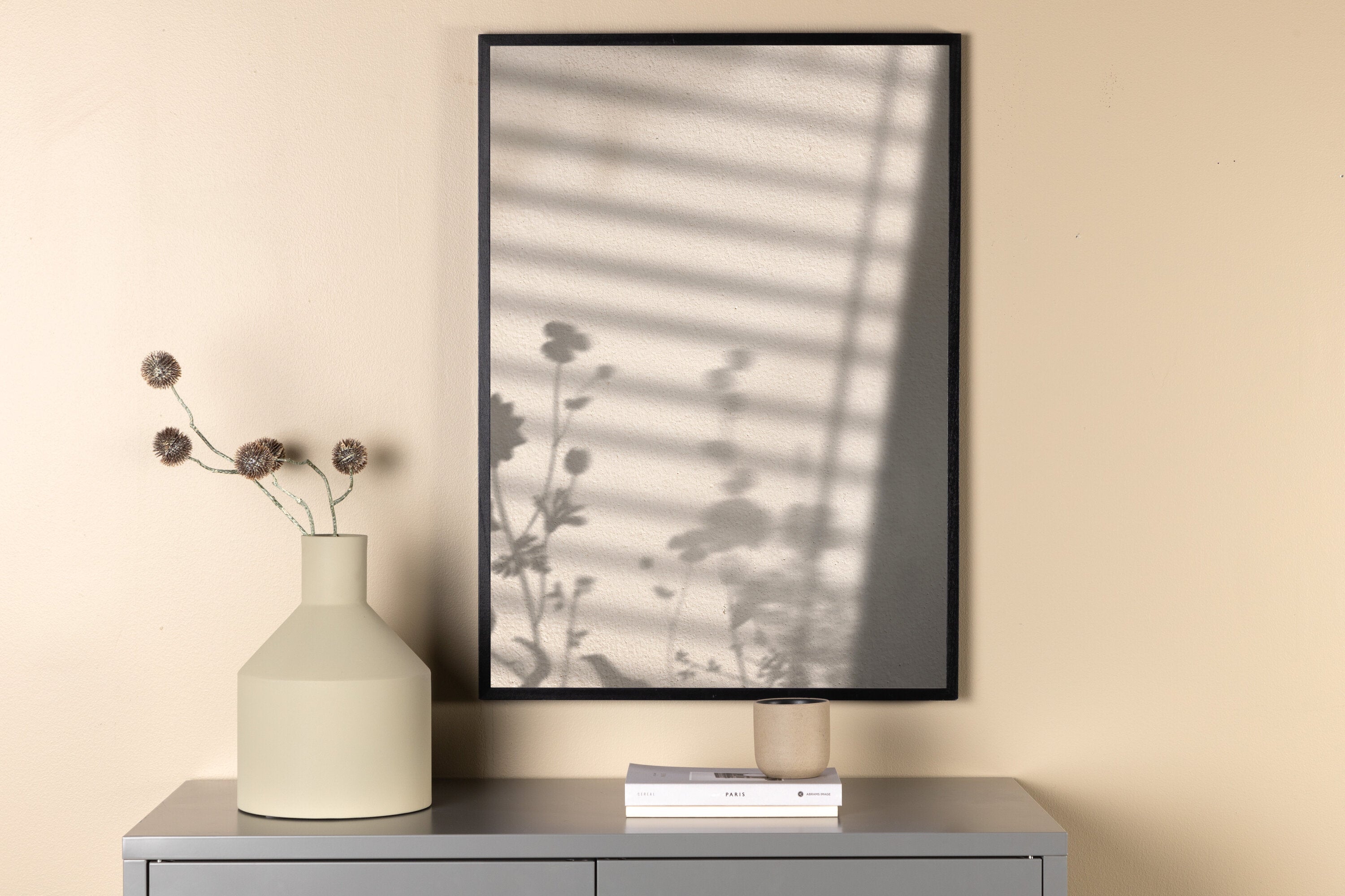 Venture Home Flower Shadow Poster Vit 50 x 70 cm