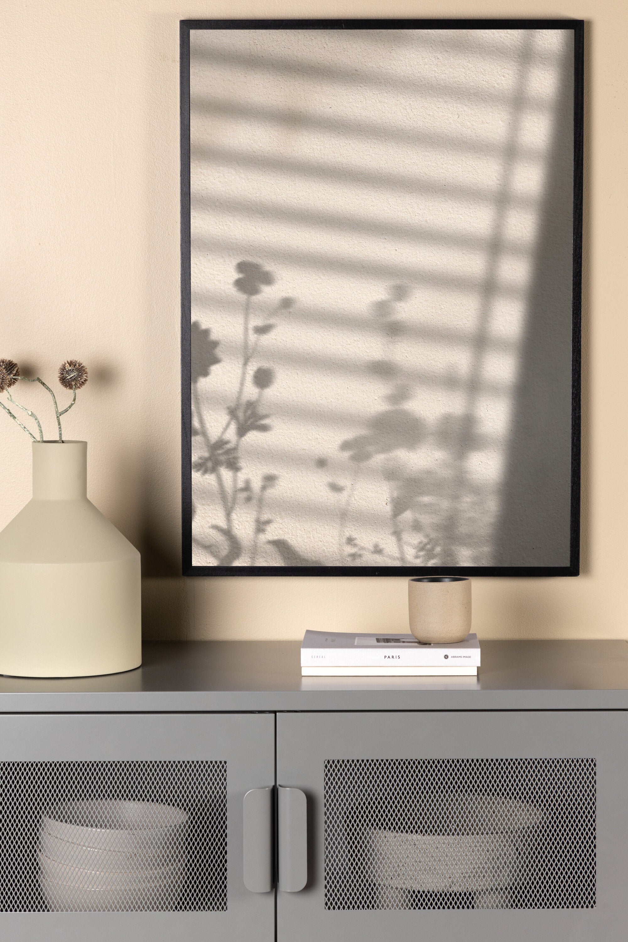 Venture Home Flower Shadow Poster Vit 50 x 70 cm