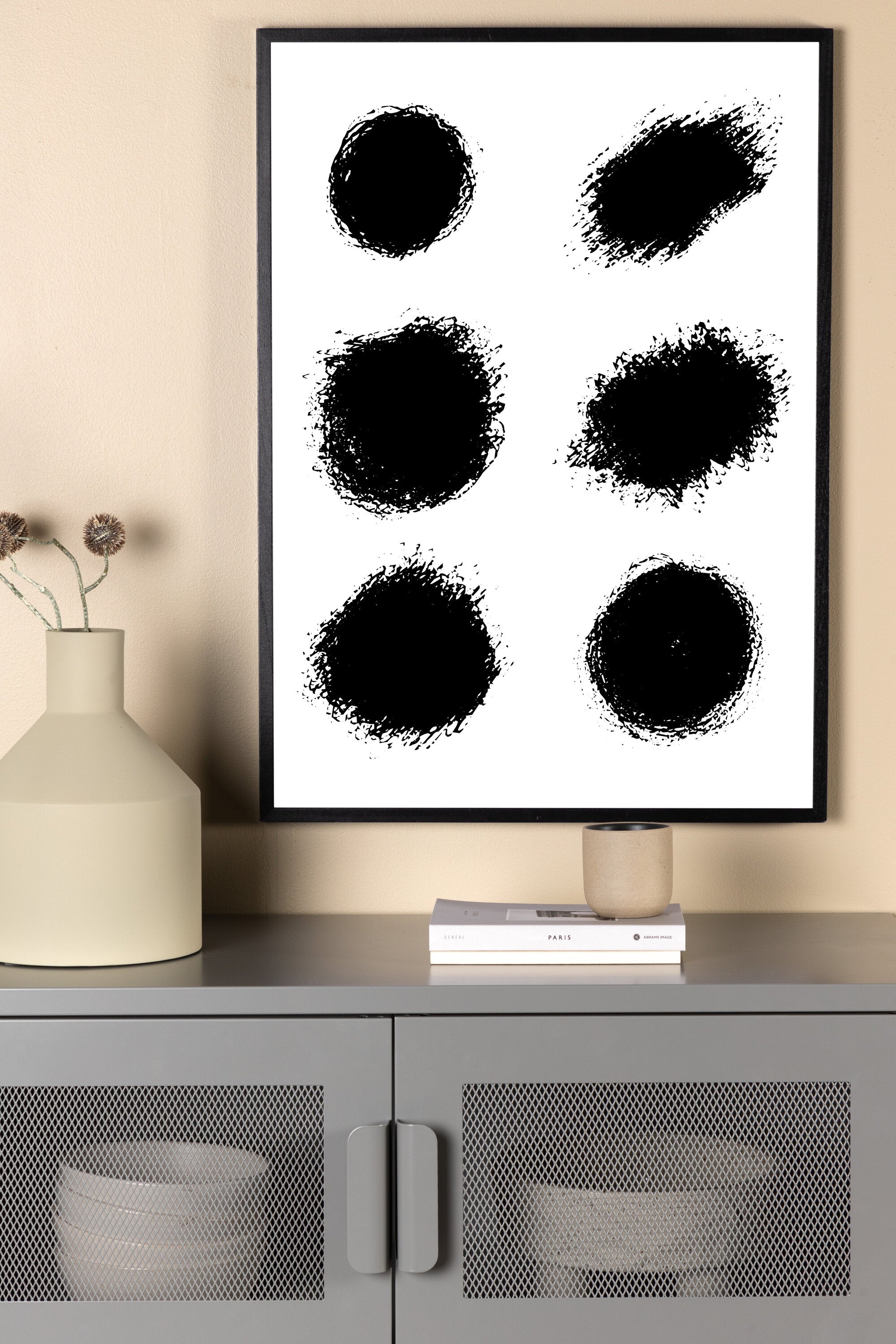 Venture Home Dots Poster Vit 21 x 30 cm