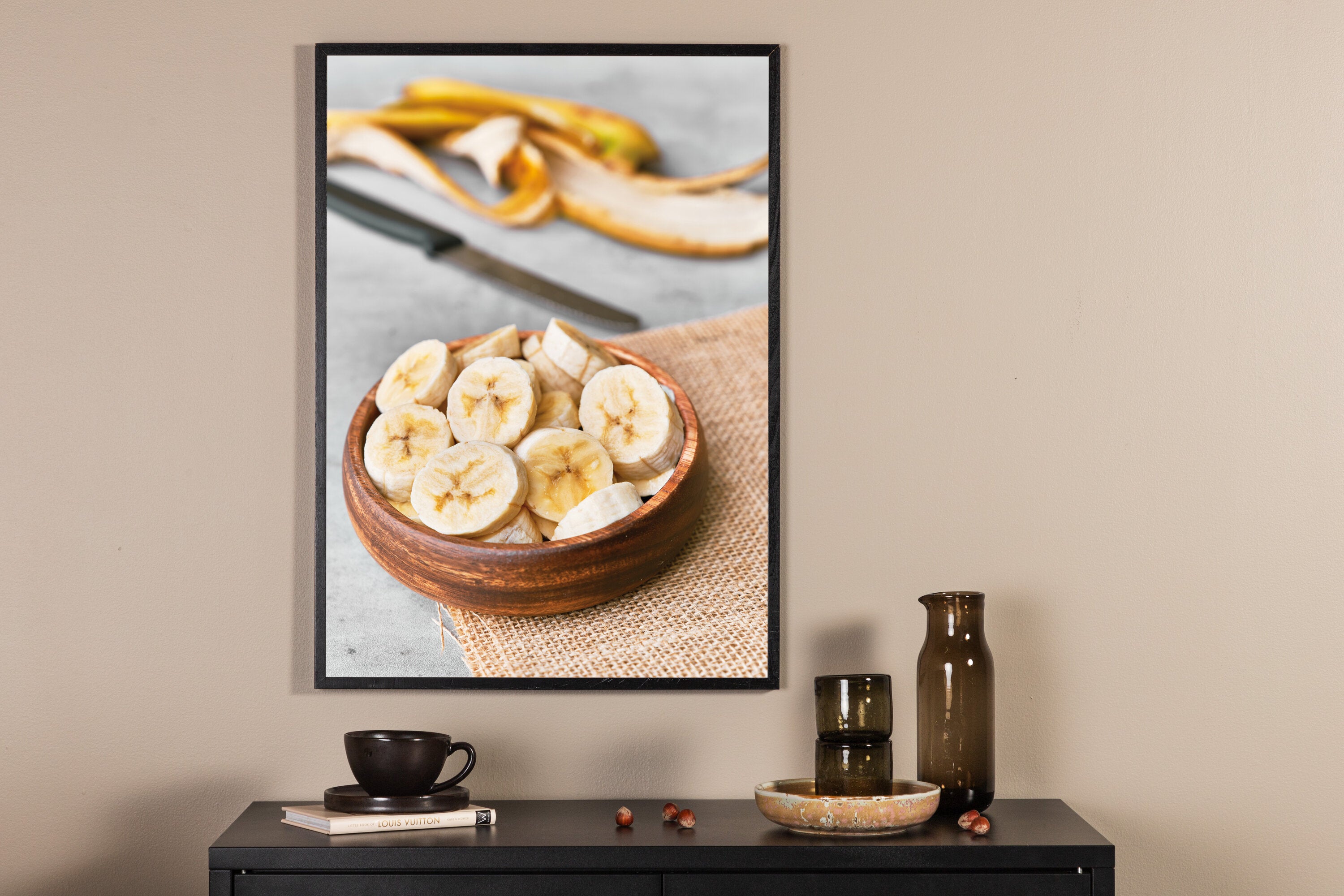 Venture Home Banana Poster Gul 21 x 30 cm