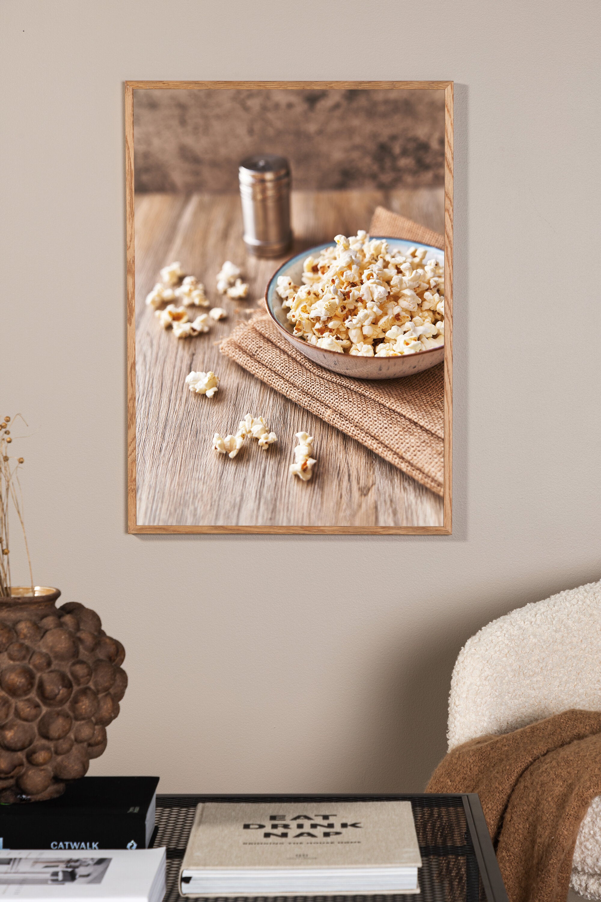 Venture Home Popcorn Poster Beige 21 x 30 cm