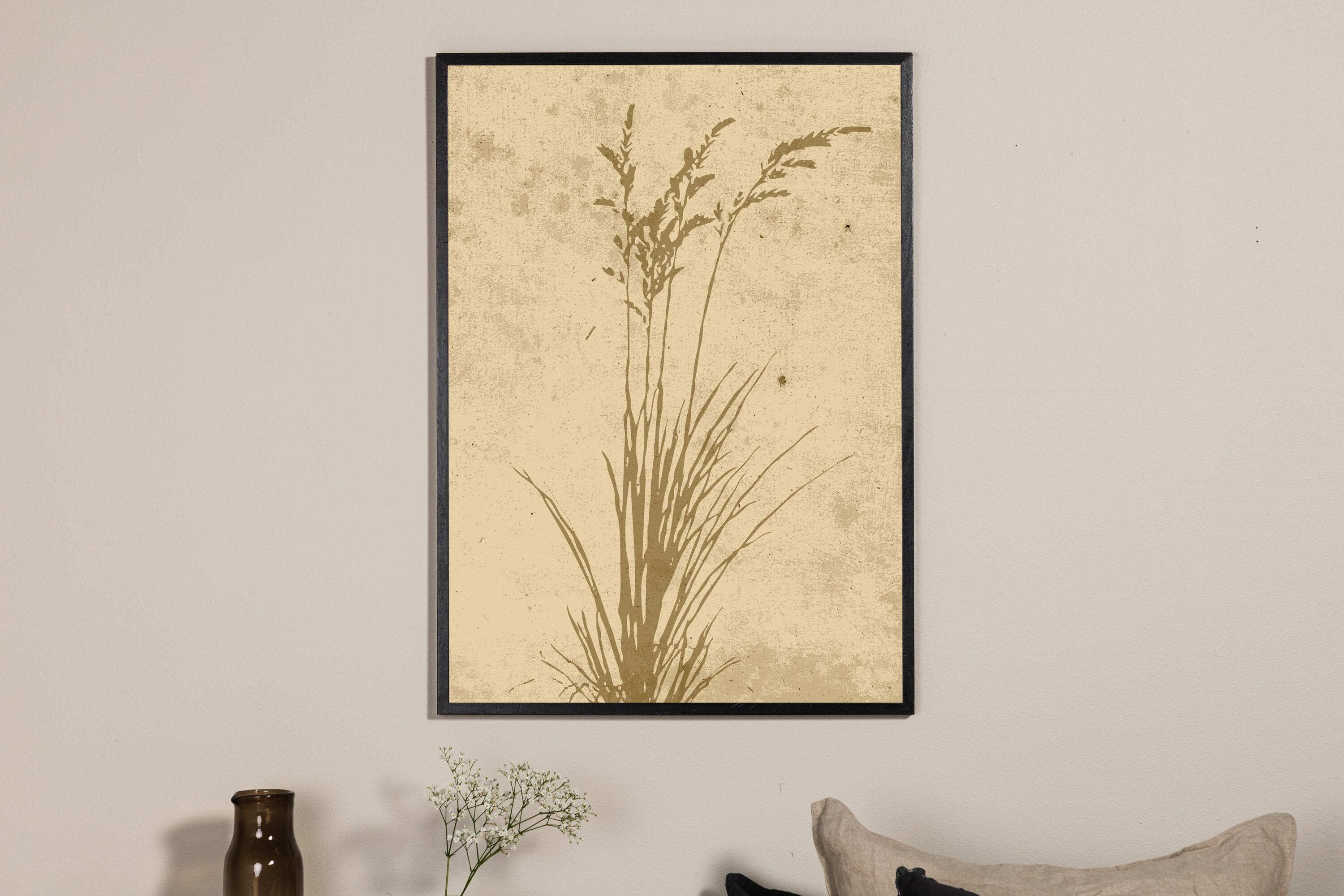 Venture Home Plant art Poster Beige 21 x 30 cm