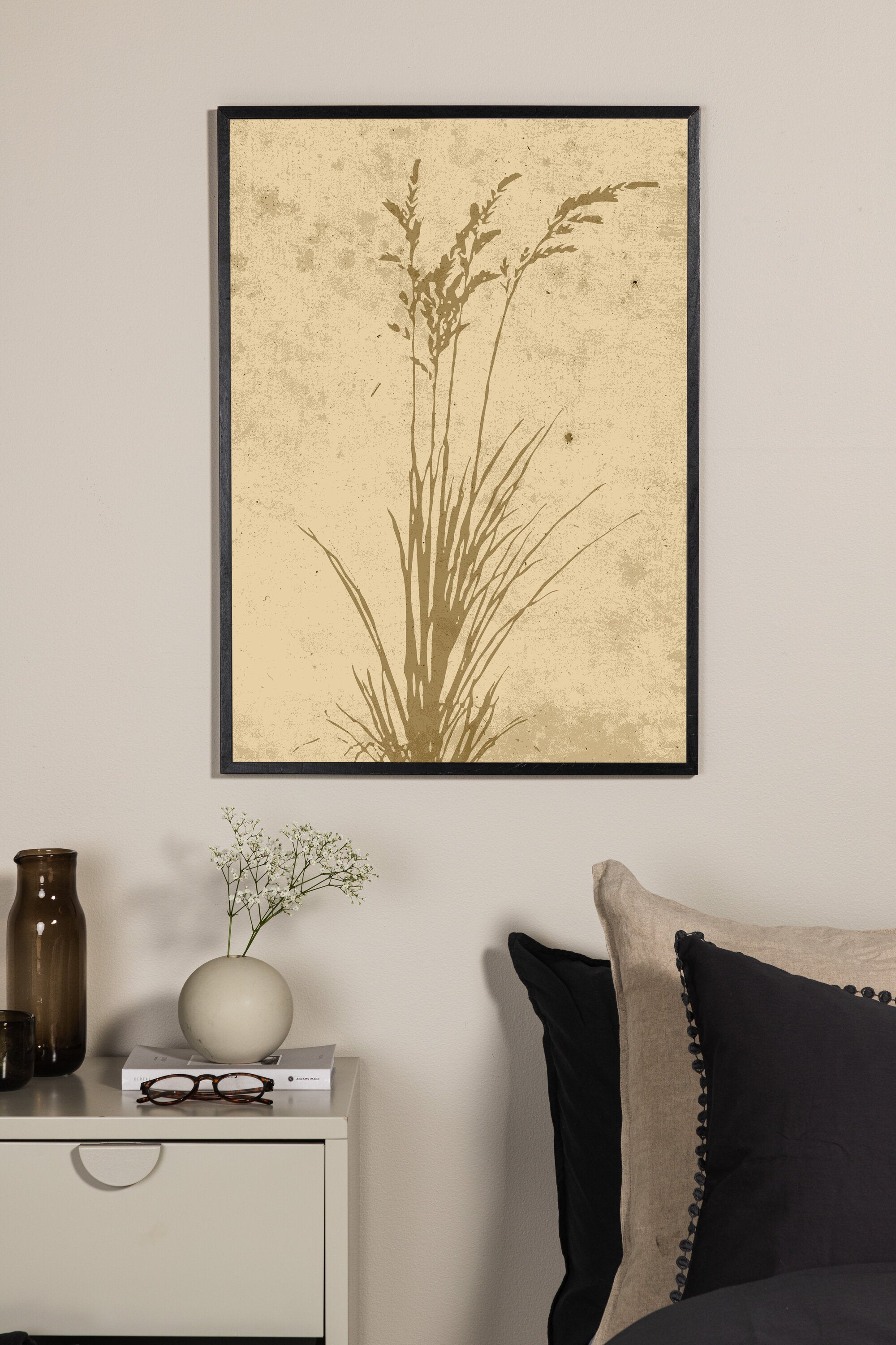 Venture Home Plant art Poster Beige 21 x 30 cm