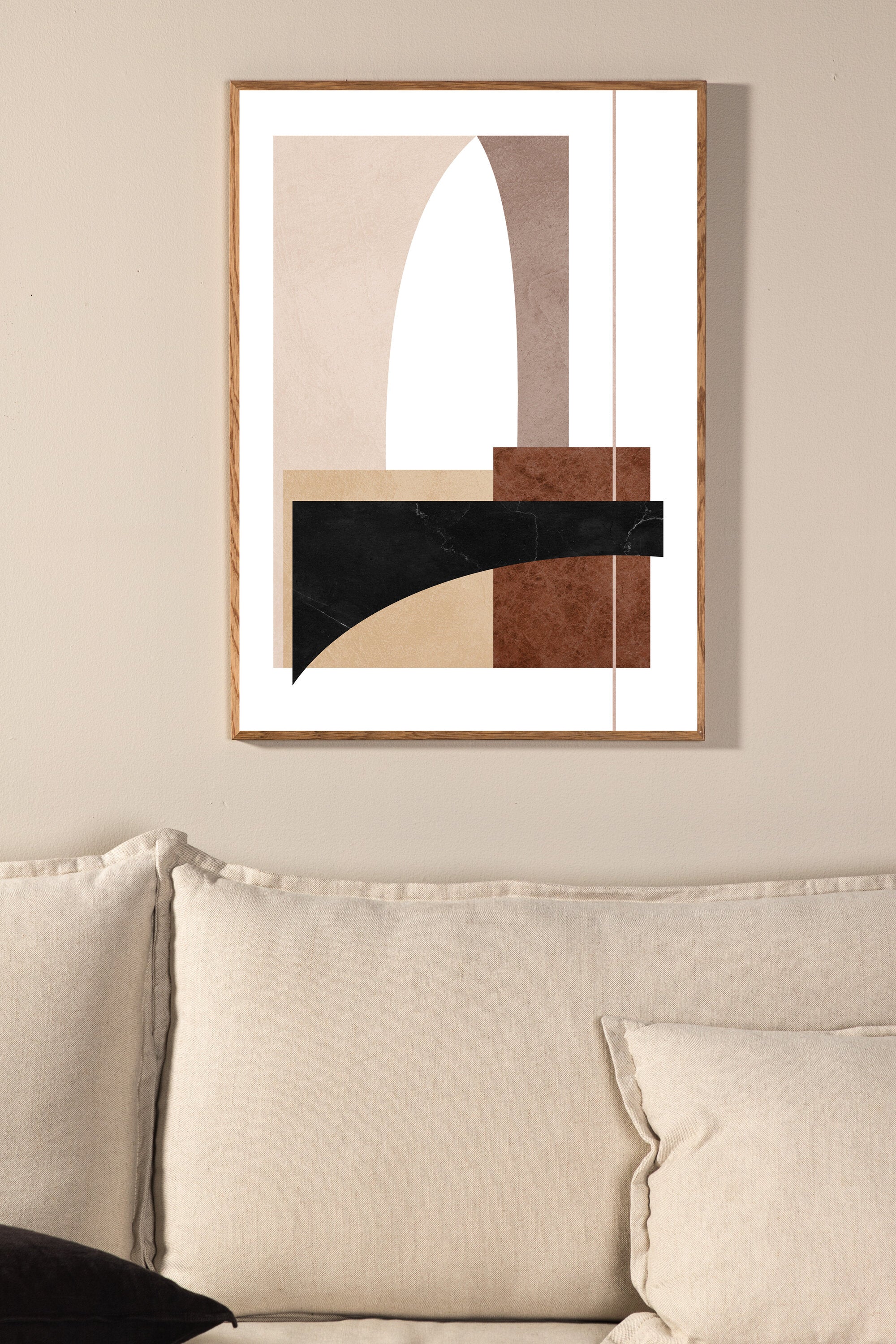 Venture Home Materials Poster Beige/vit 21 x 30 cm