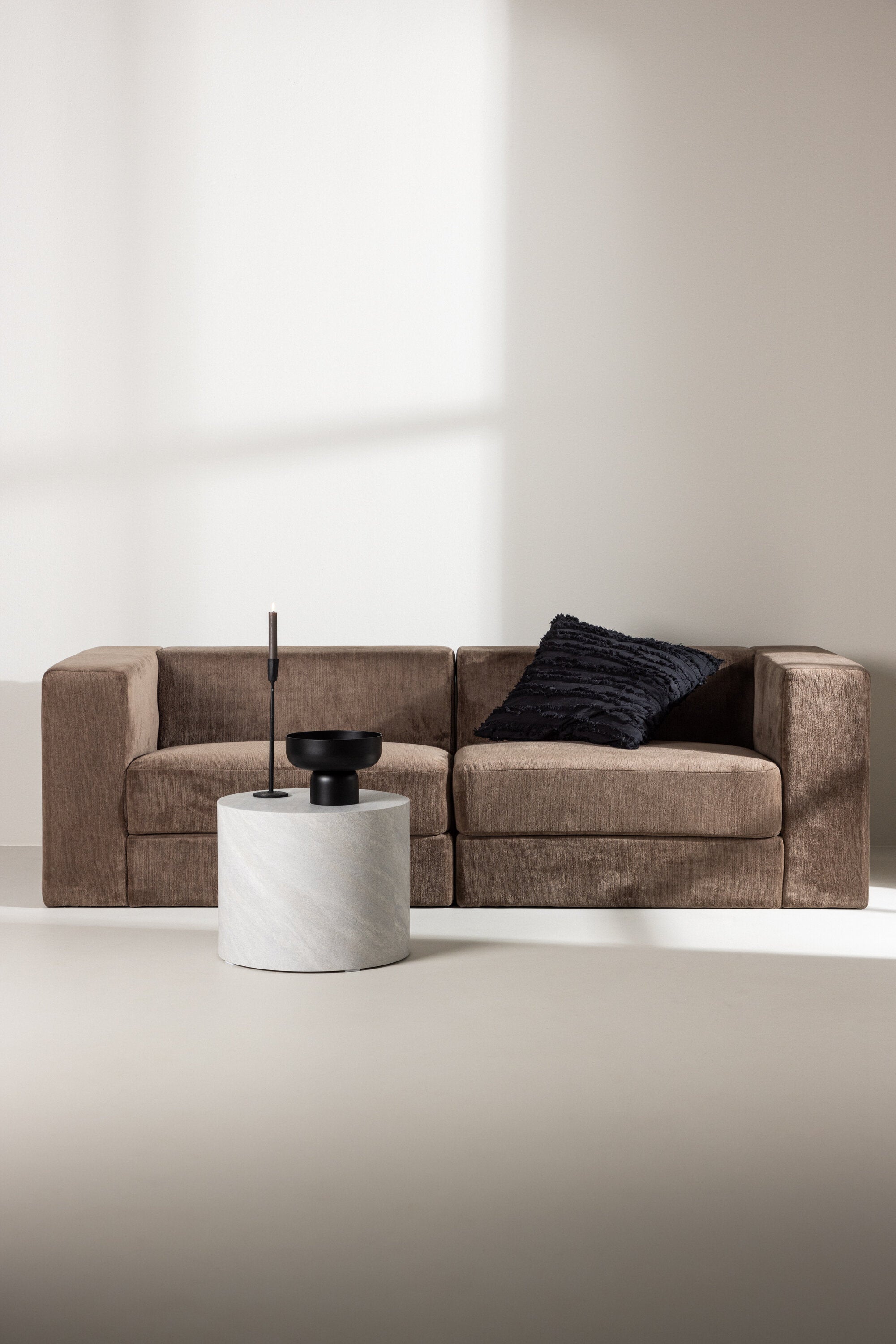 Venture Home Lumi 3-Sits Soffa Svart/brun