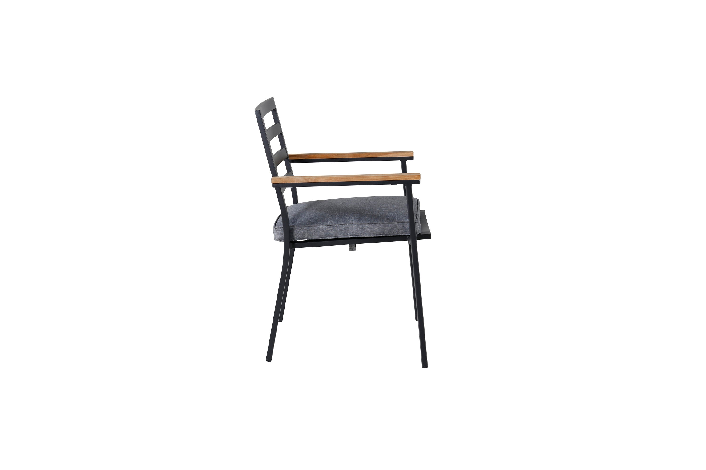 Venture Home Brasilia Matstol Svart/Natur 2-pack