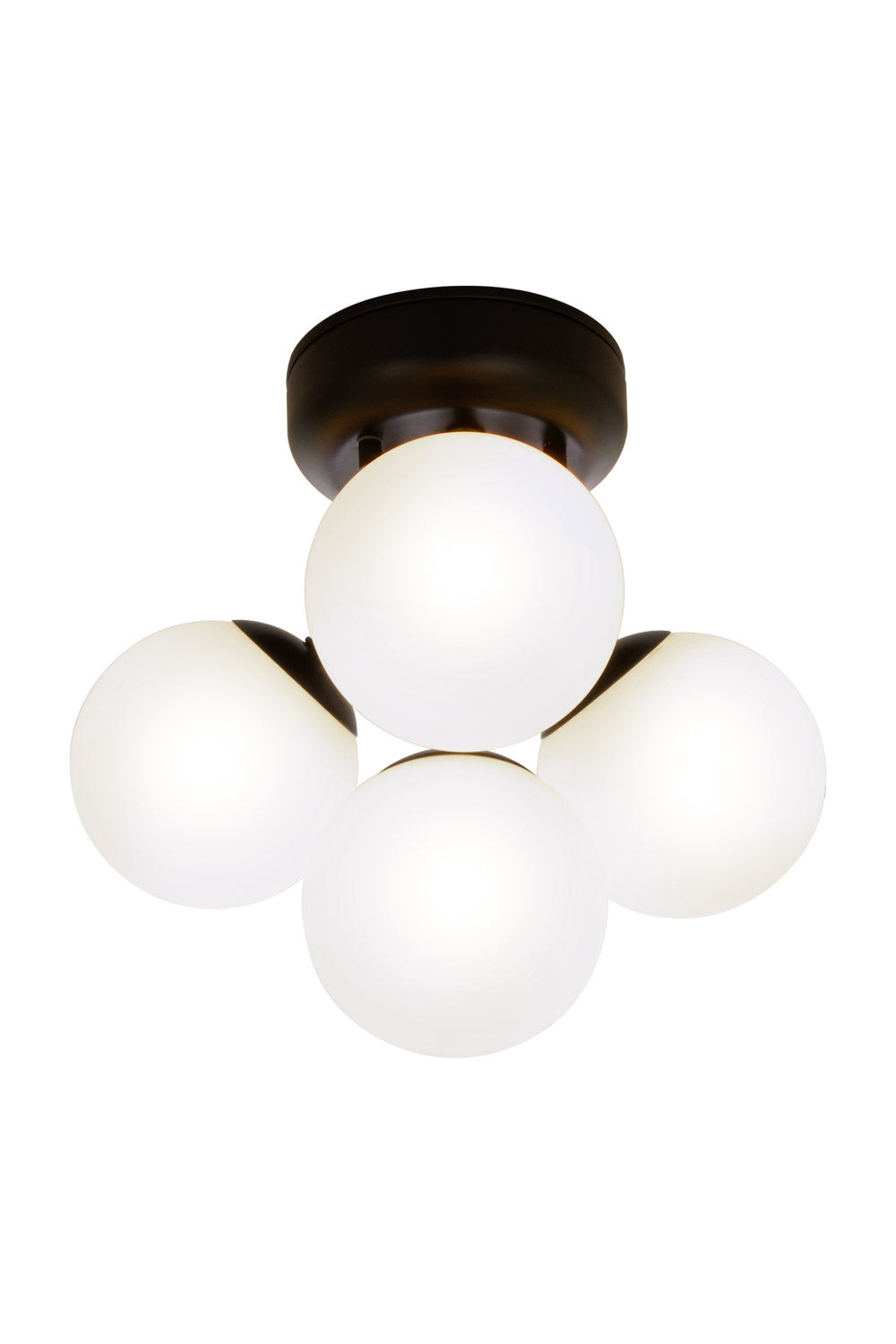 Aneta Lighting NICOSIA plafond bad 4:a, svart