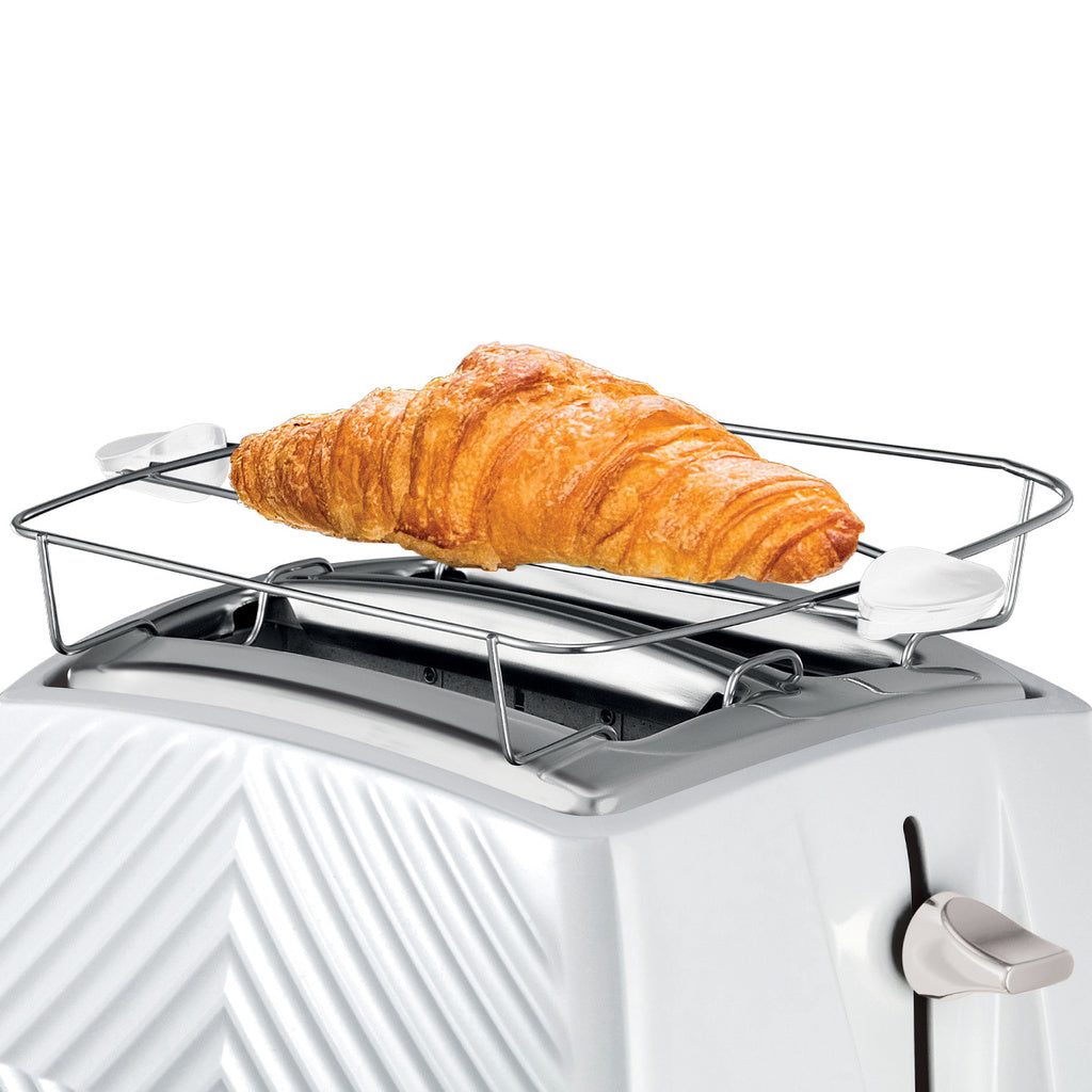 Russel Hobbs Vit Grooved Brödrost 2S Toast