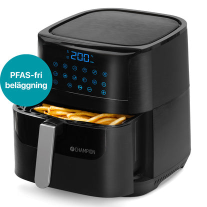 Champion Keramisk Airfryer XL 5,5L 1800W Svart