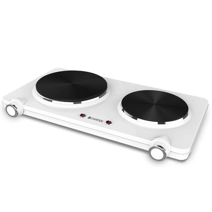 Champion Hob Dubbel 180Mm + 150Mm 2250W Vit