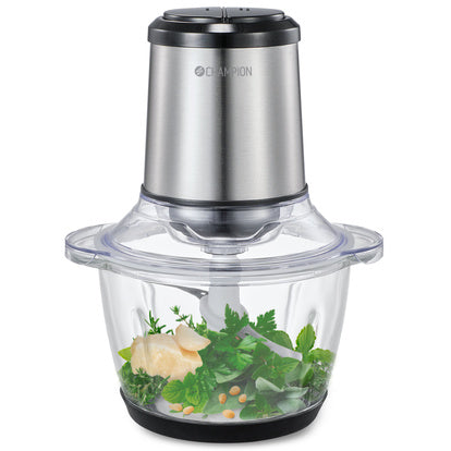 Champion Mini Hackare 1,2L 400W Glas Skål MC310 Rostfritt