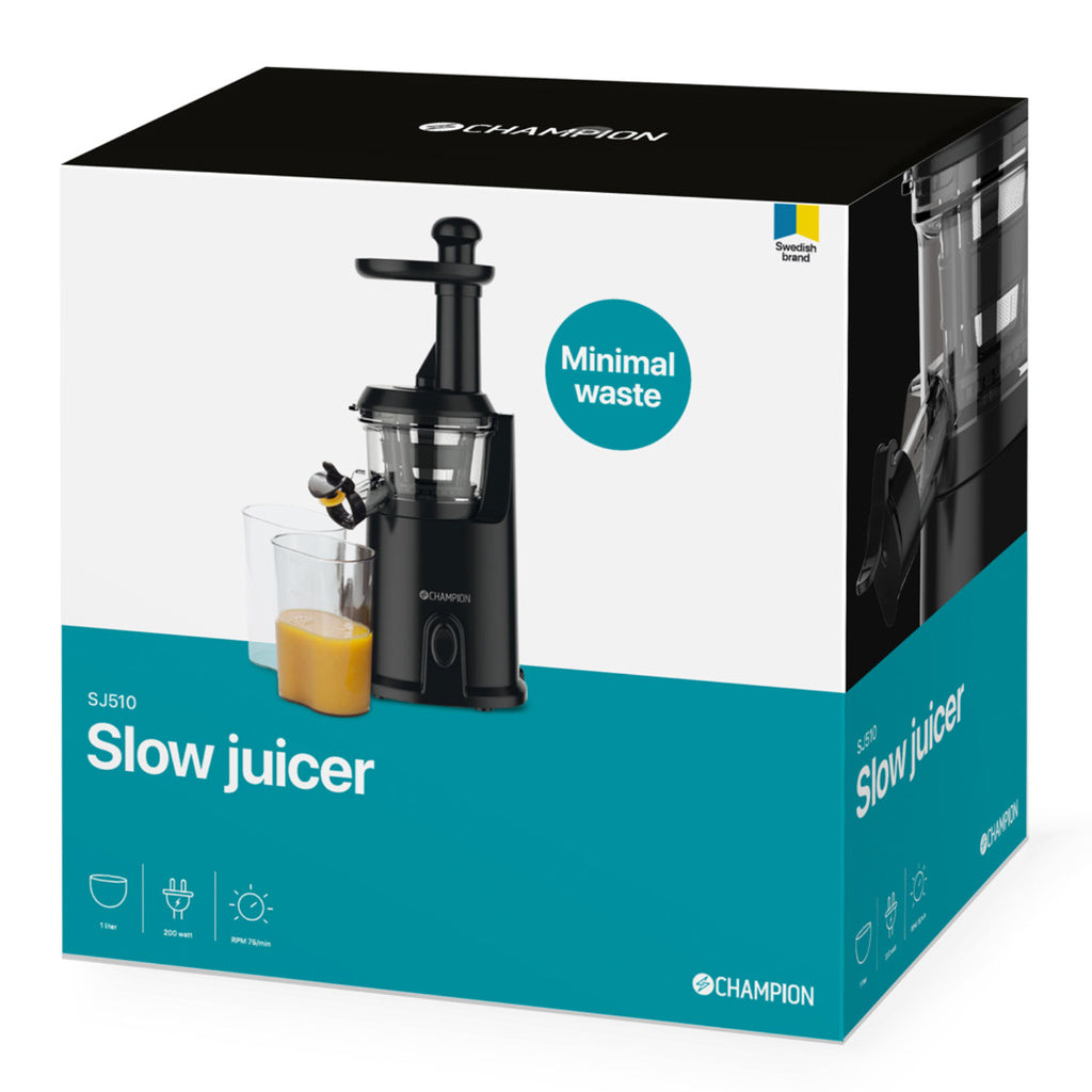 Champion Svart Slow Juicer 1L 200W SJ510