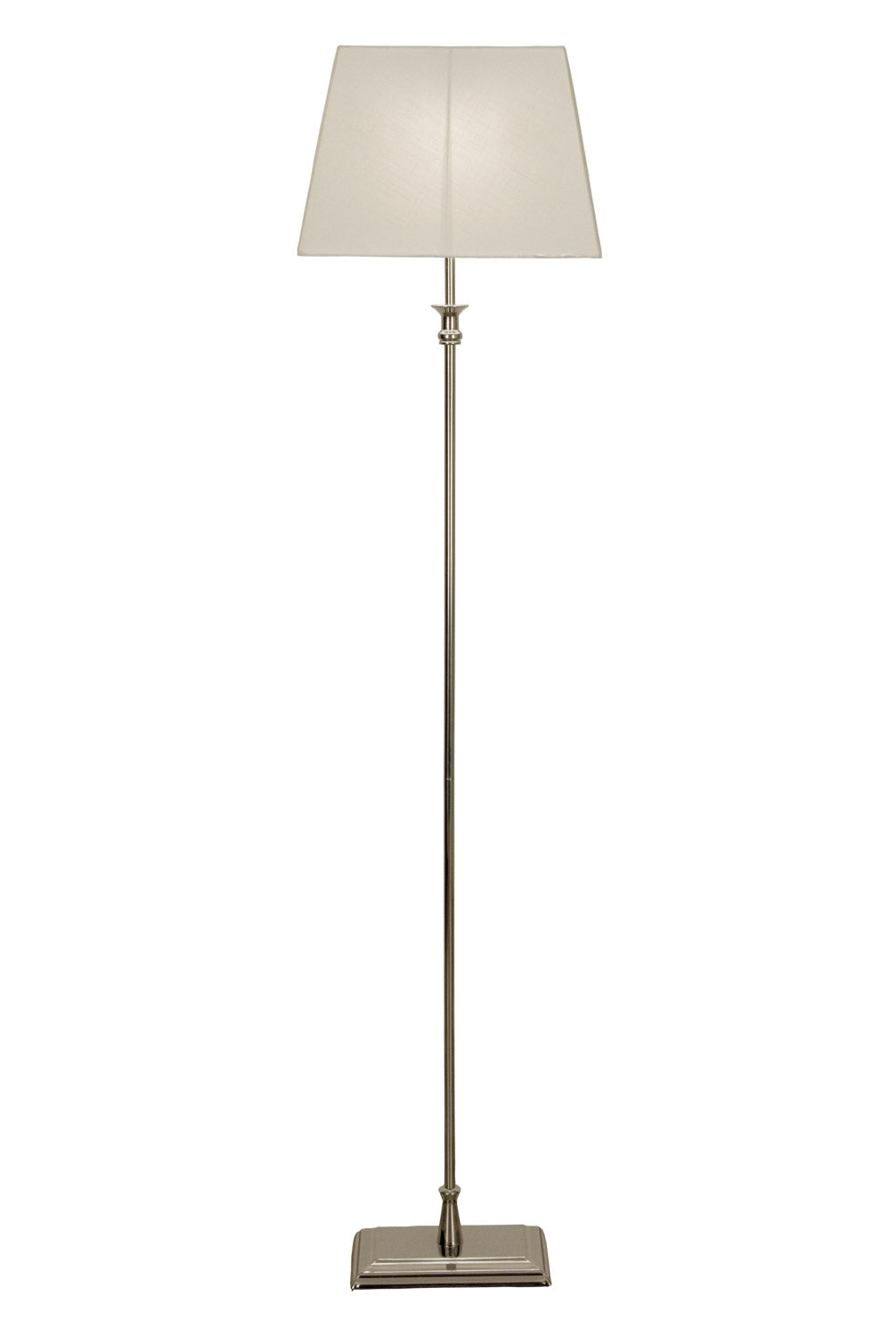 Aneta Lighting ANETTE golvlampa, silver/vit