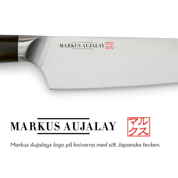 Markus Aujalay Kockkniv Classic 32cm, Silver