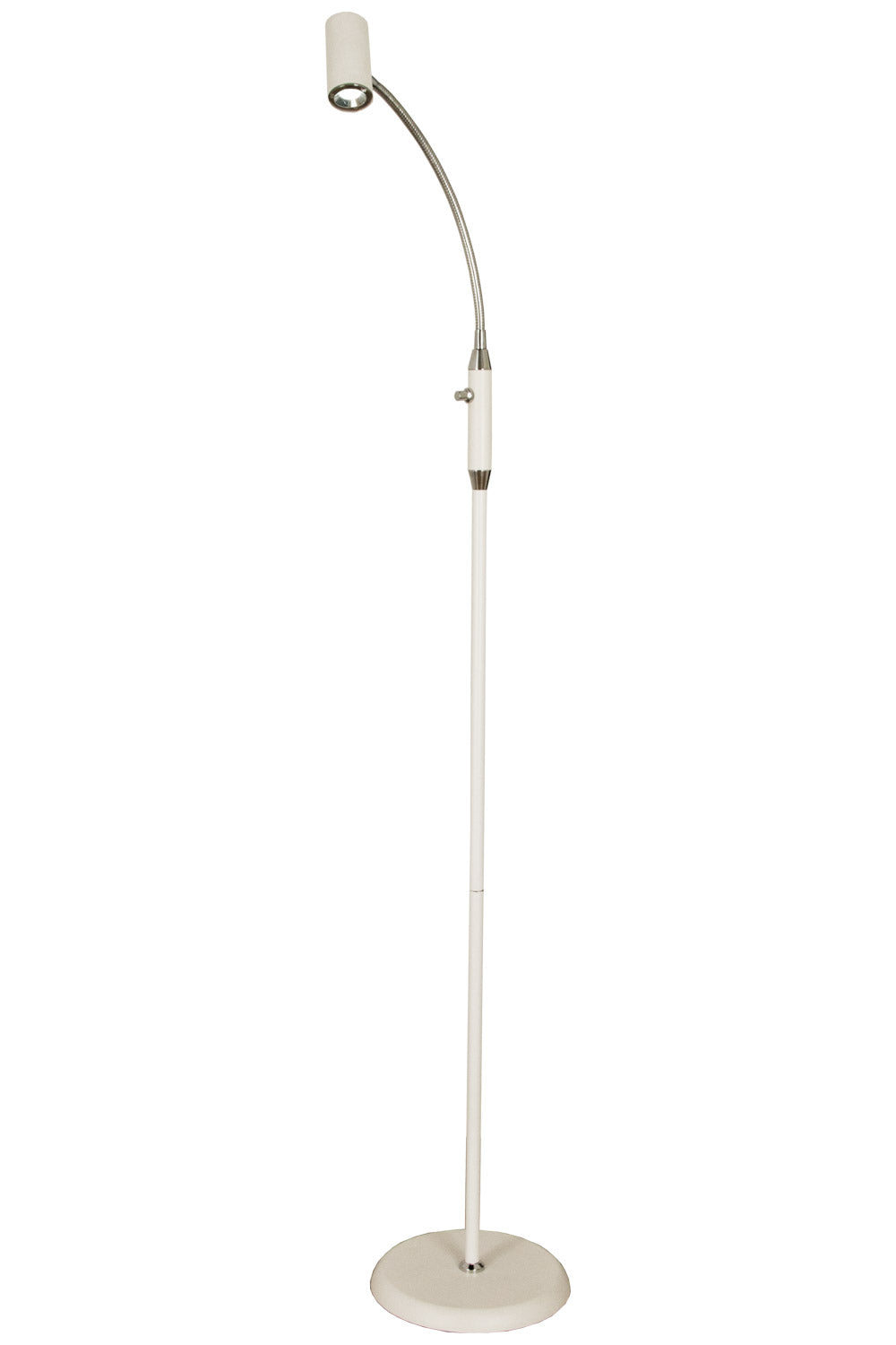 Aneta Lighting GUSTO golvlampa. vit/krom