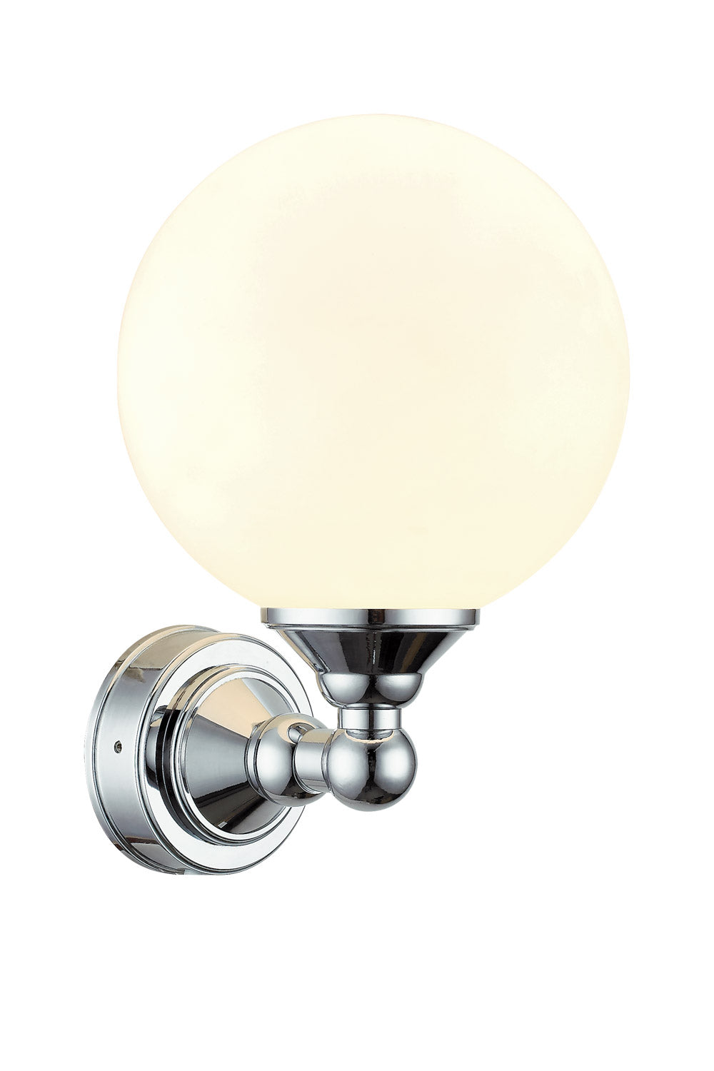 Aneta Lighting LUGANO vägglampa bad, krom/opal