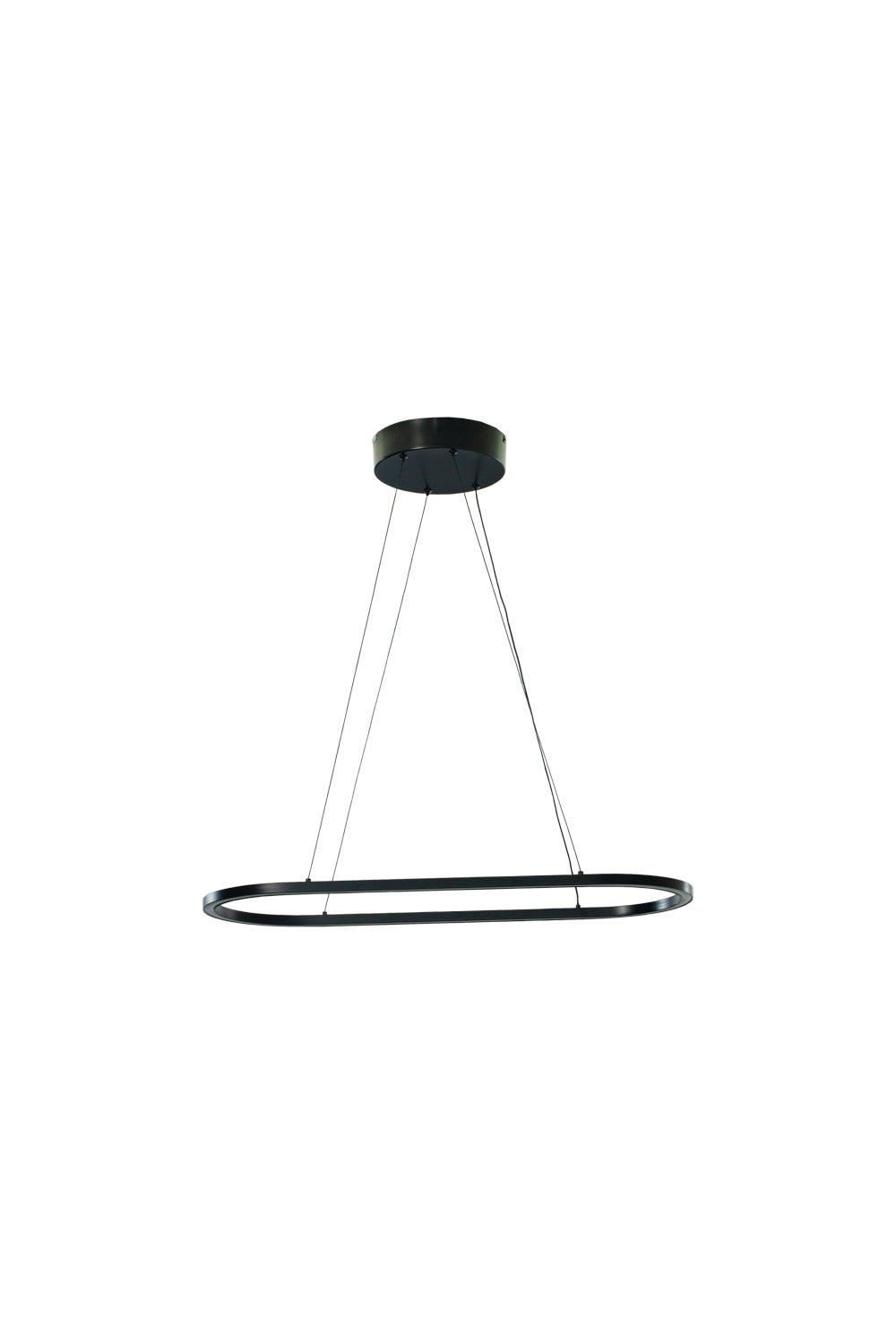 Aneta Lighting ODA taklampa oval 75x30cm, svart