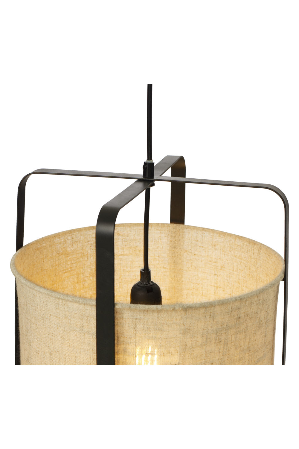 Aneta Lighting RONDA taklampa, svart/beige