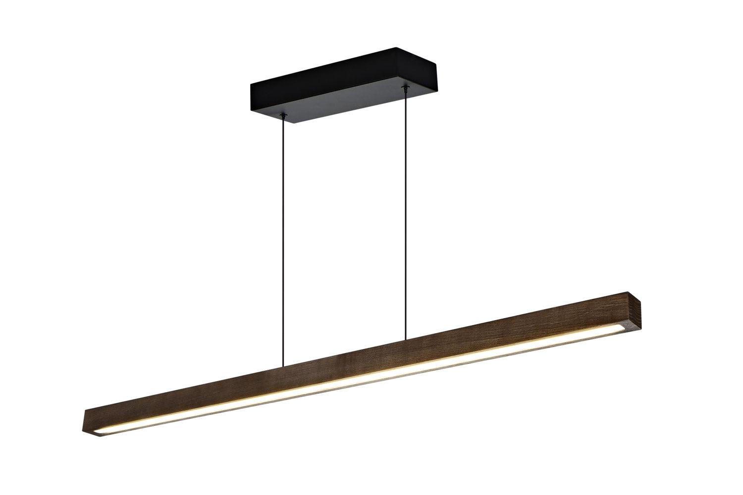 Aneta Lighting LINEA taklampa, brunbets/svart