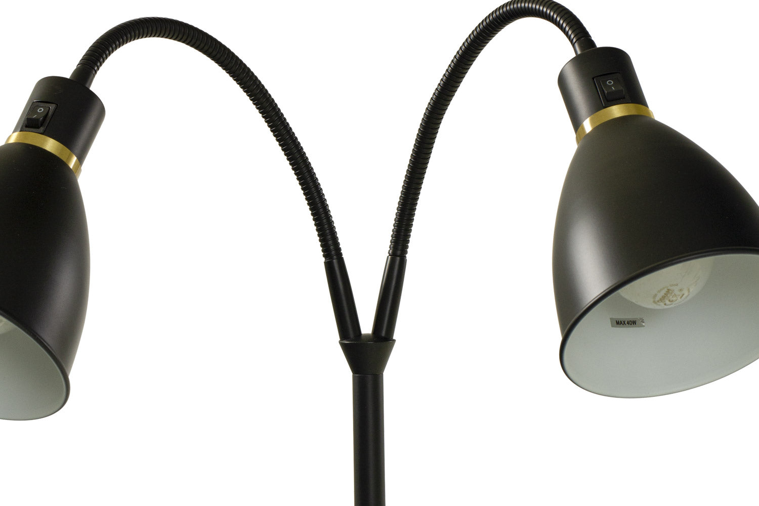 Aneta Lighting IDRE golvlampa 2-arm, svart