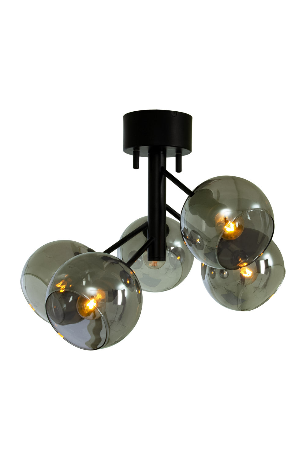 Aneta Lighting ATOM plafond 5:a, svart