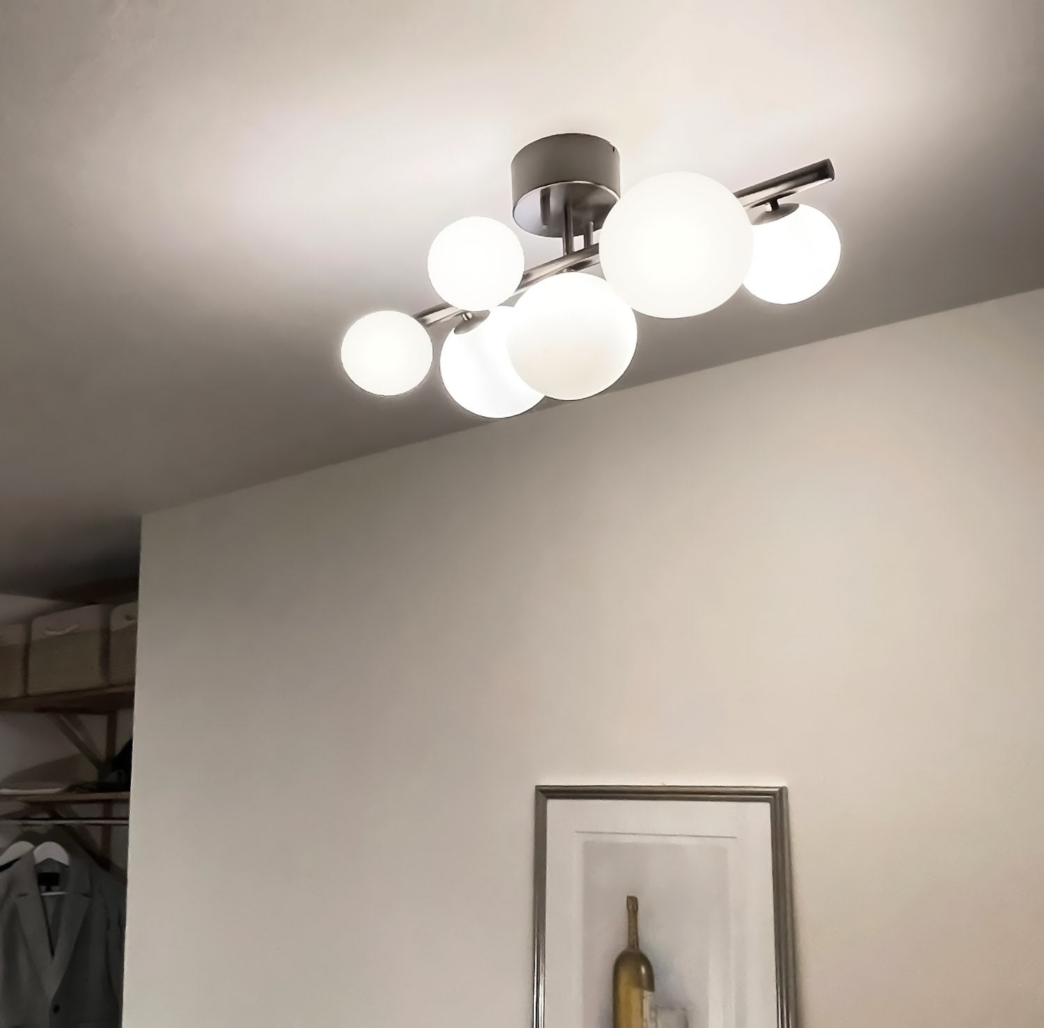 Aneta Lighting MOLEKYL plafond, tenn/vit