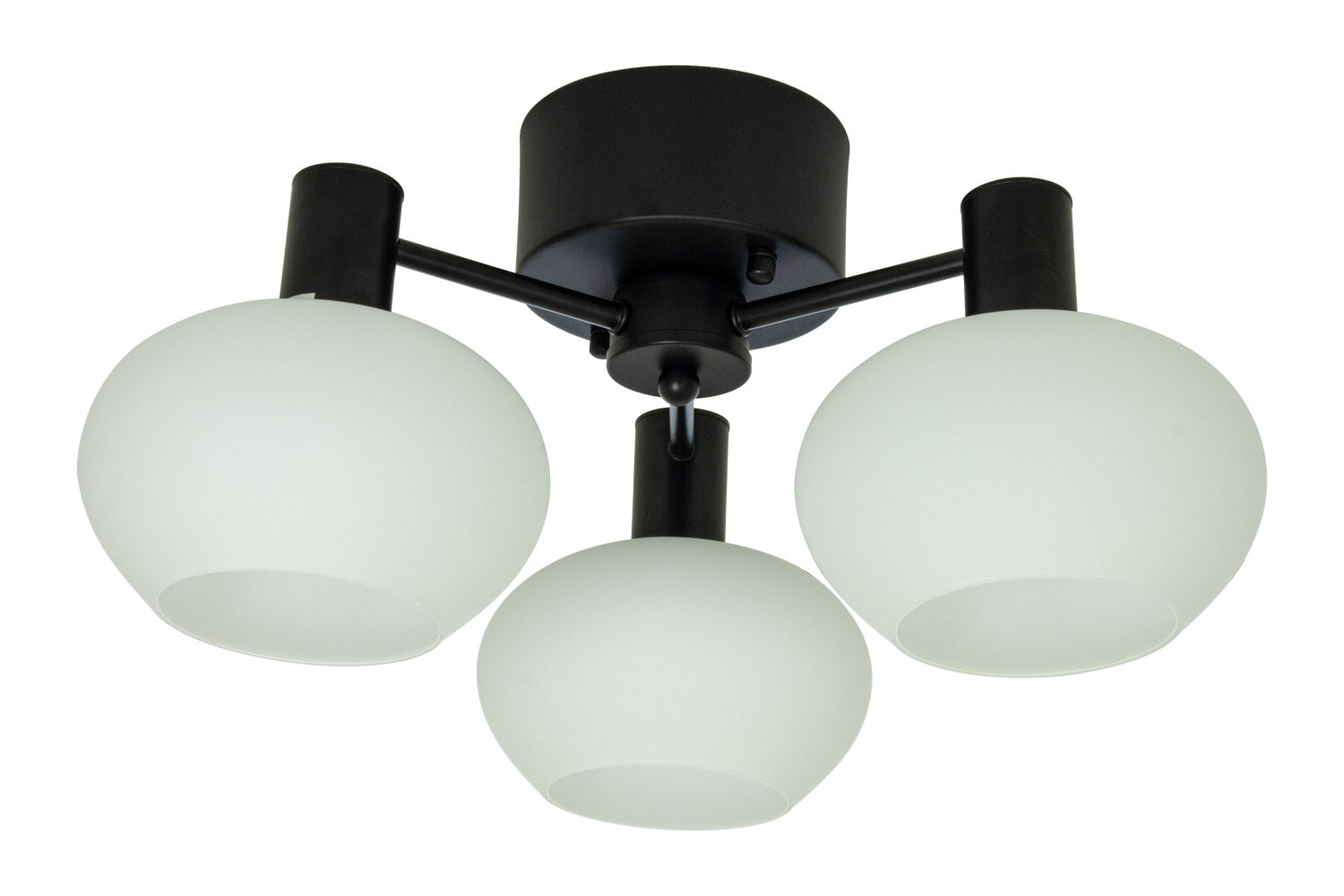 Aneta Lighting BELL plafond 3-arm, svart/vit