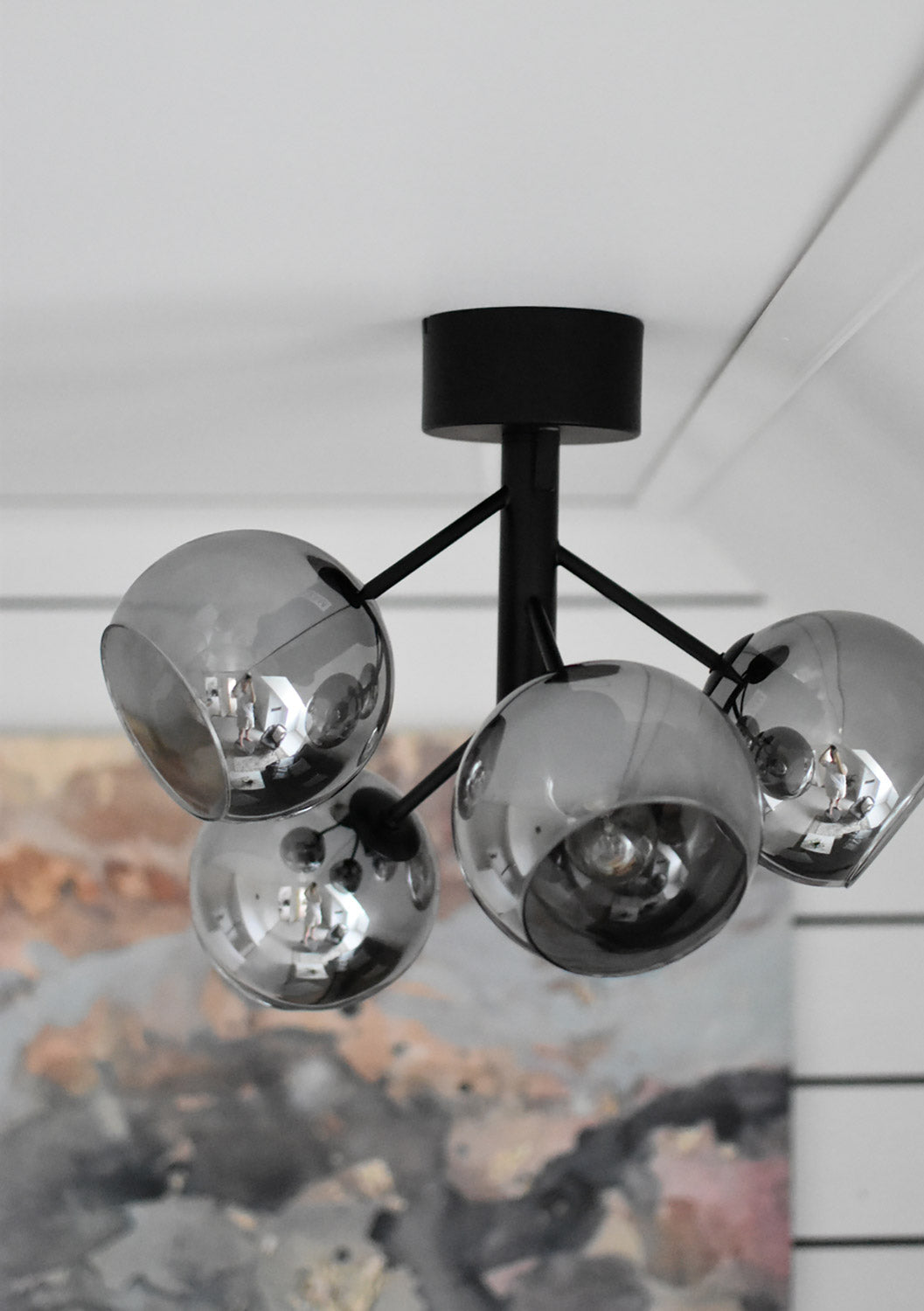 Aneta Lighting ATOM plafond 5:a, svart