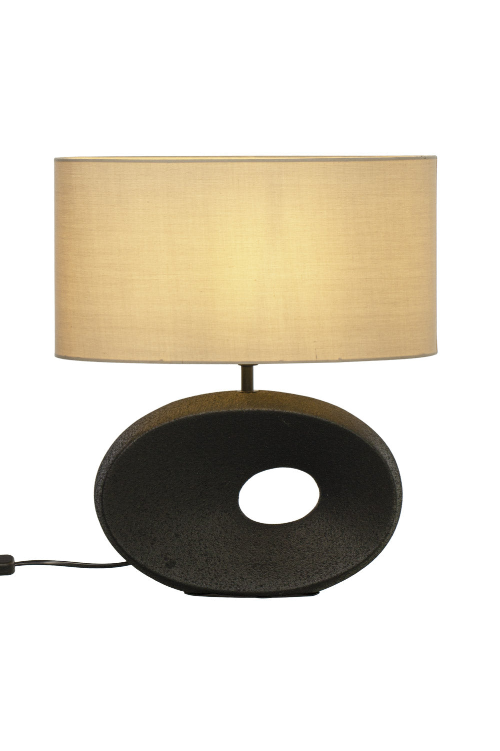 Aneta Lighting ELLIPSE bordslampa, svart/beige