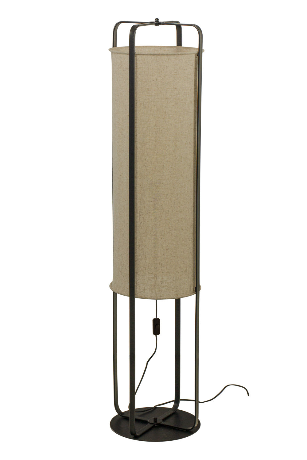 Aneta Lighting RONDA golvlampa, svart/beige