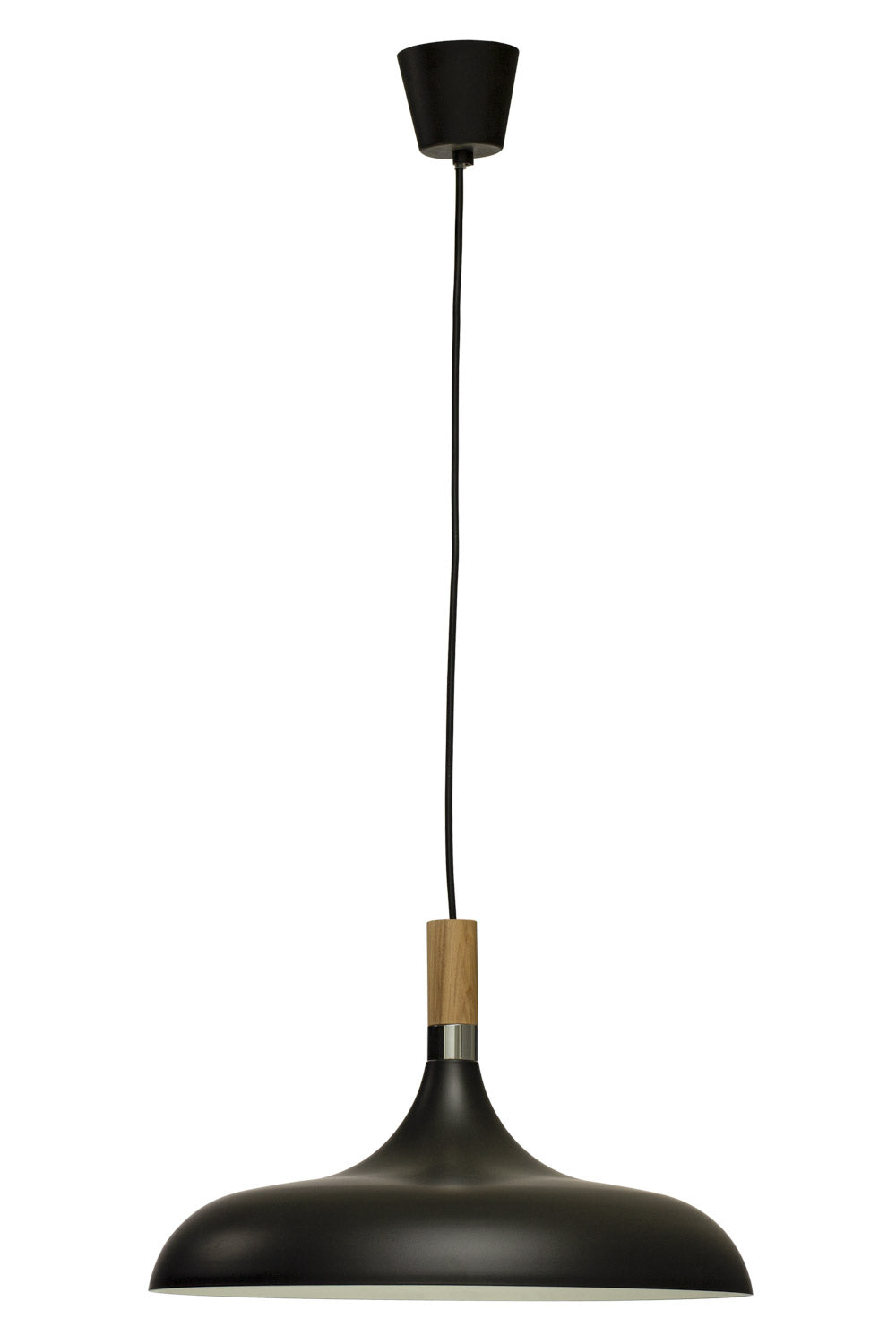 Aneta Lighting SENSE taklampa 42cm, svart/trä/krom