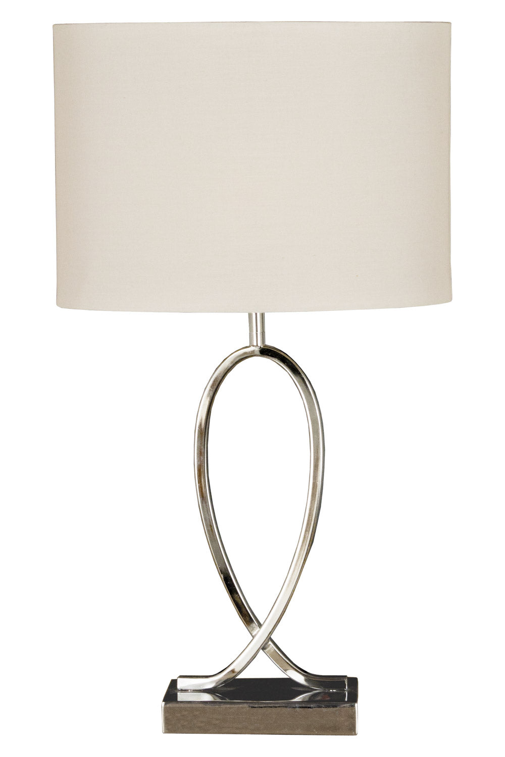 Aneta Lighting POSH Bordslampa, krom/vit