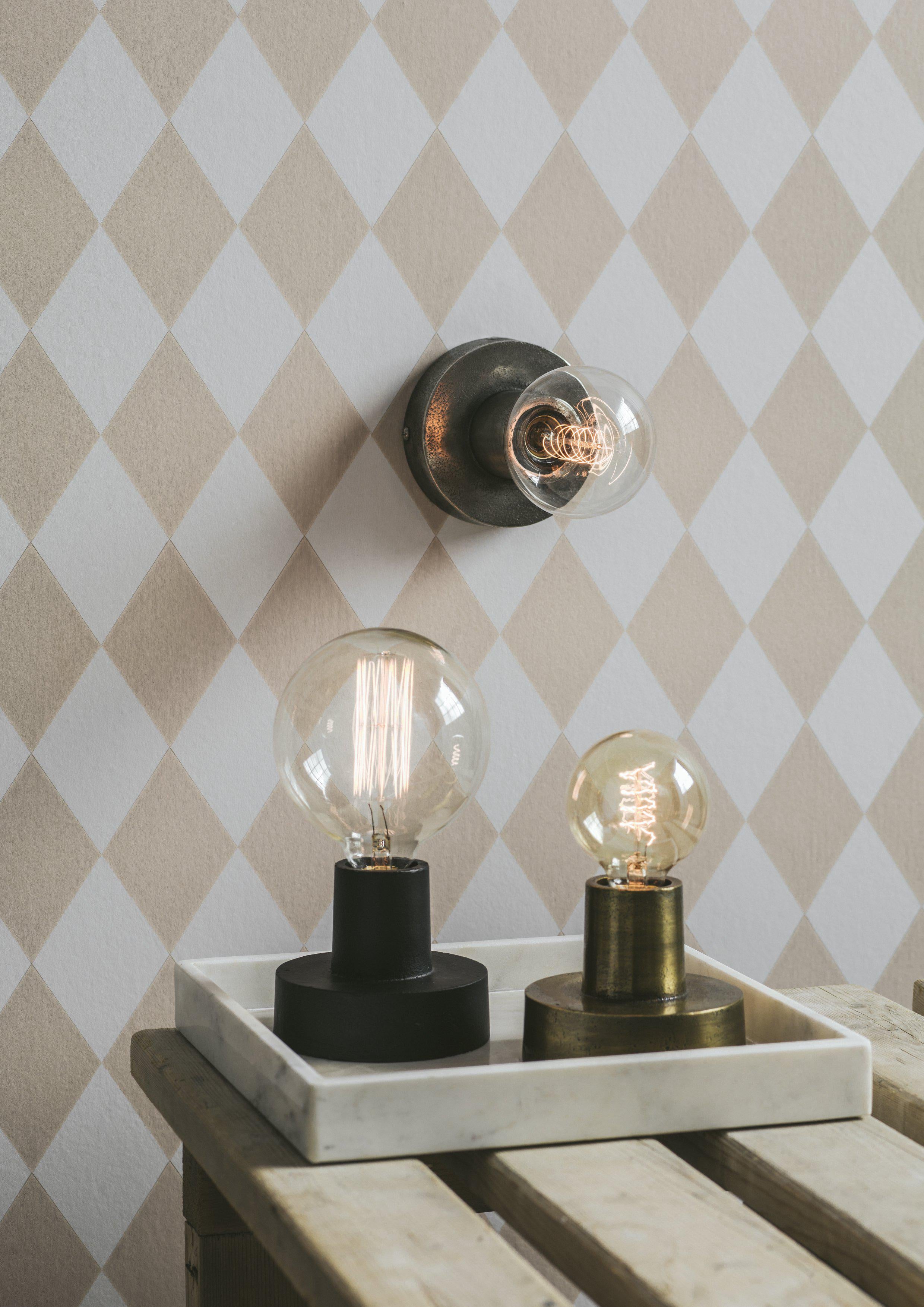 Pr Home Notice Lampfot 12 cm, Råsilver
