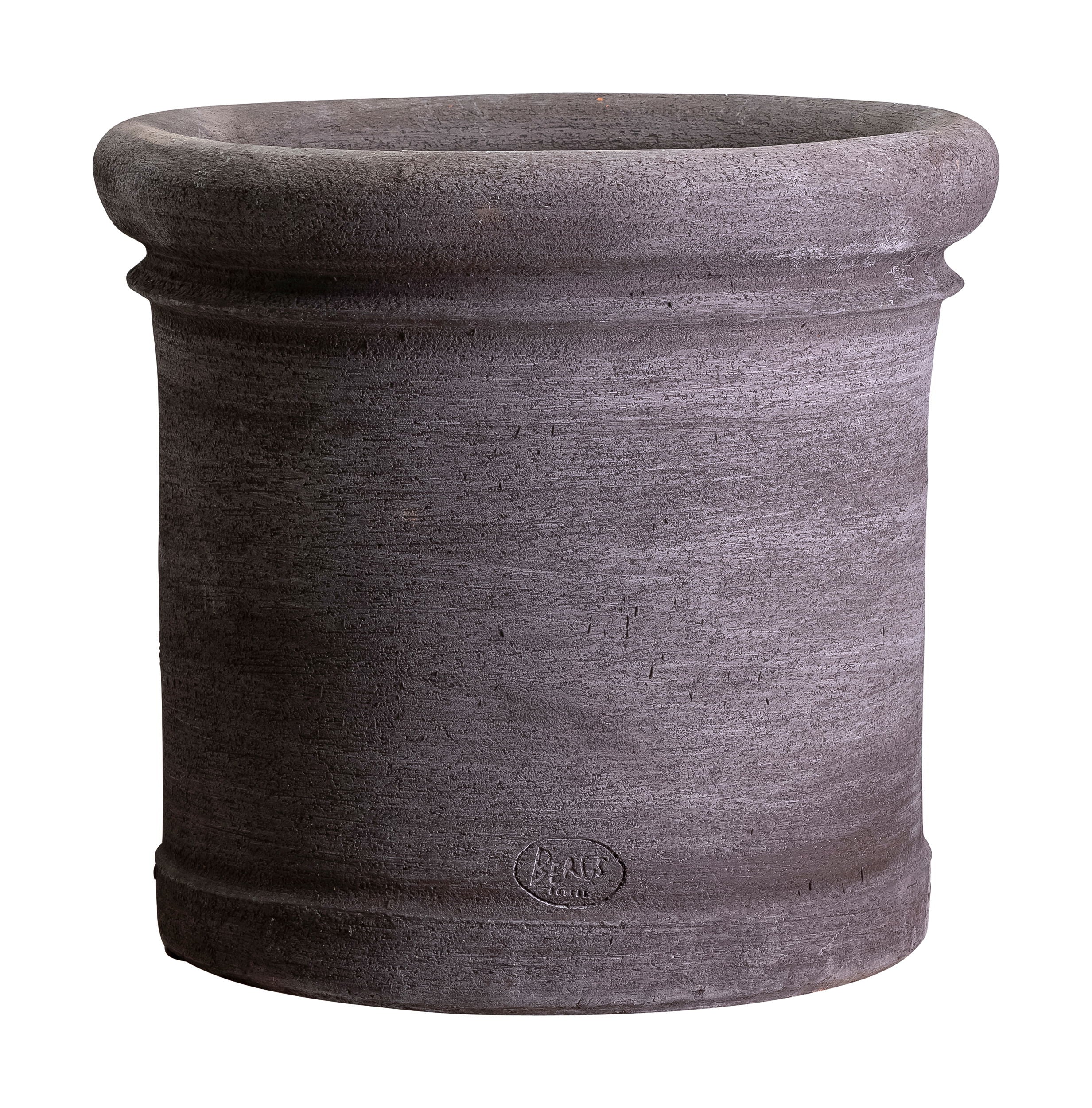 Cilindro Kruka i grå keramik från Bergs Potter, Ø30 cm. Modern och stilren design för vackra inomhusväxter med stabilitet.