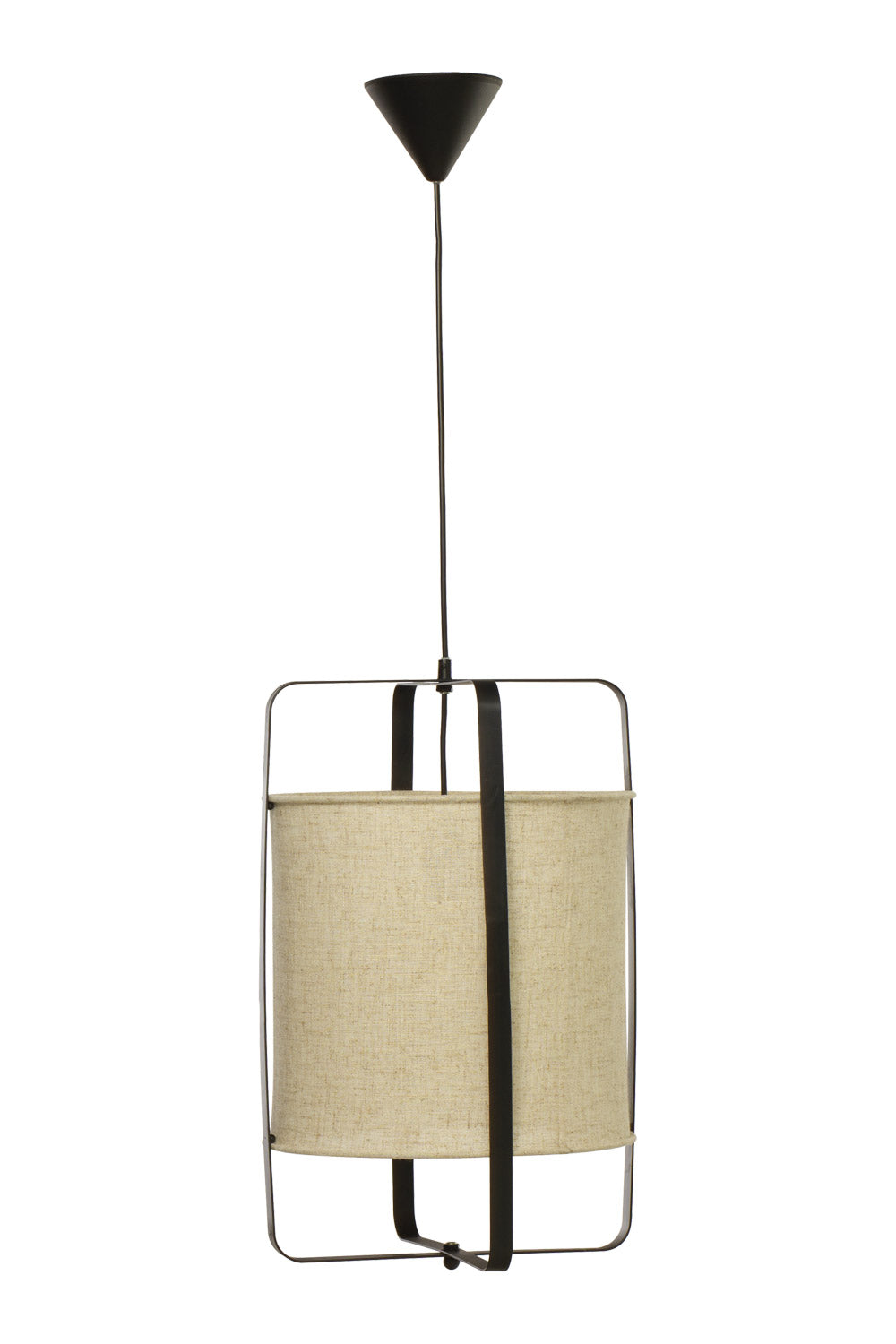 Aneta Lighting RONDA taklampa, svart/beige