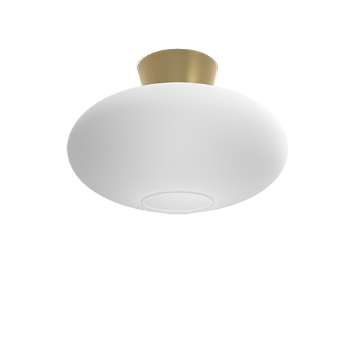 Bullo XL plafond från Belid, minimalistisk design med rundat glas för stilrent intryck. Perfekt i badrum och alla rumstyper.