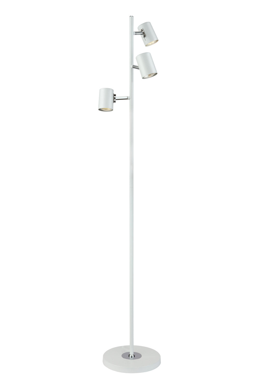 Aneta Lighting BALDER golvlampa 3:a, vit/krom