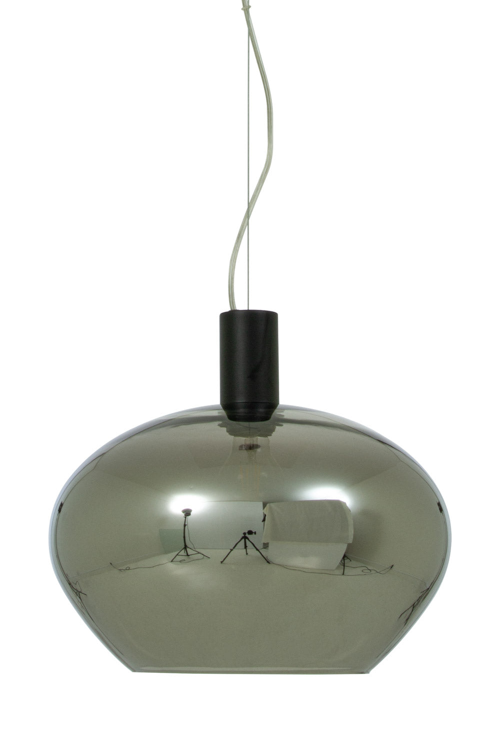 Aneta Lighting BELL taklampa 35cm, svart/rök