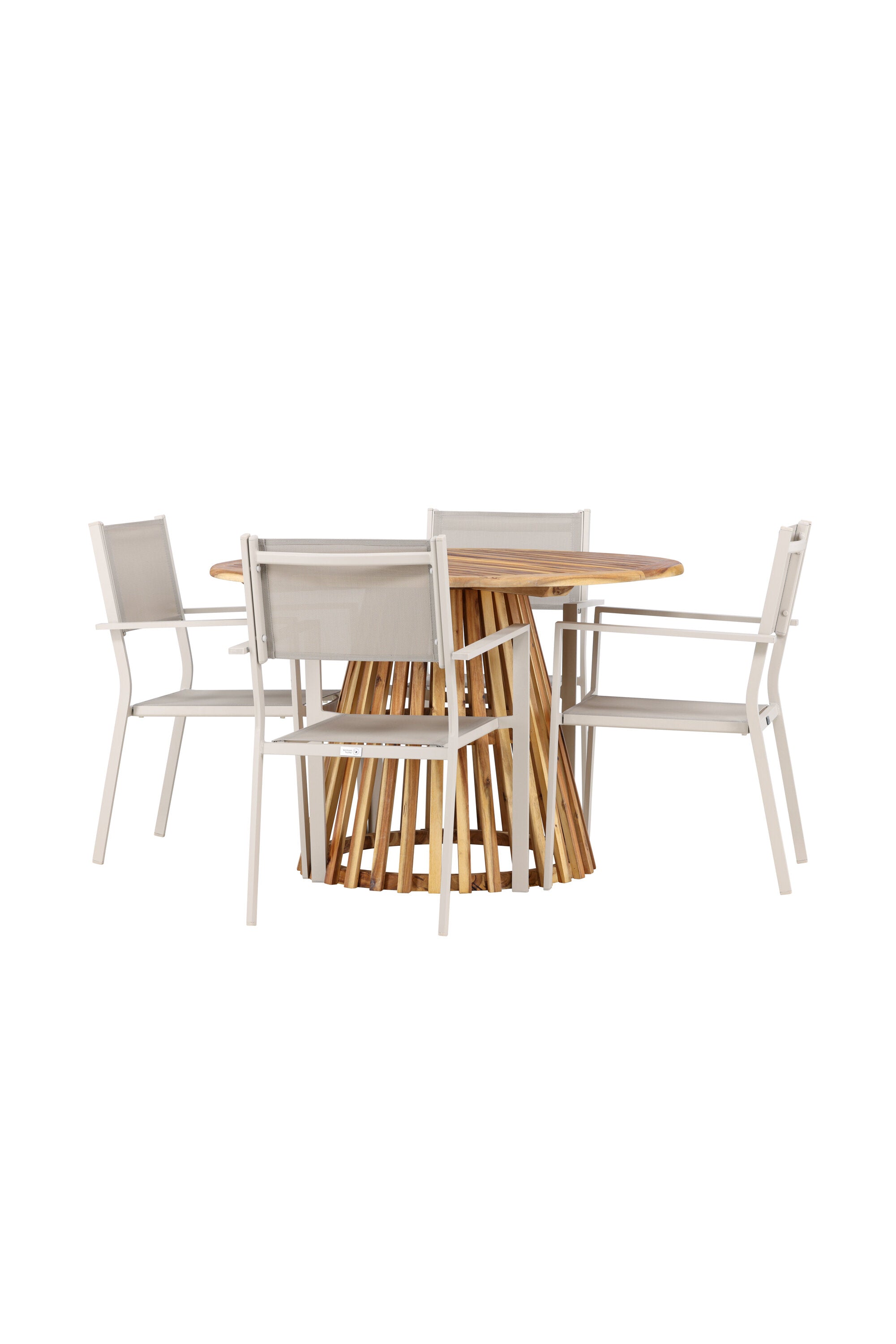 Venture Home Lumpur Matgrupp Ø120 cm Med 4 Copacabana Stolar