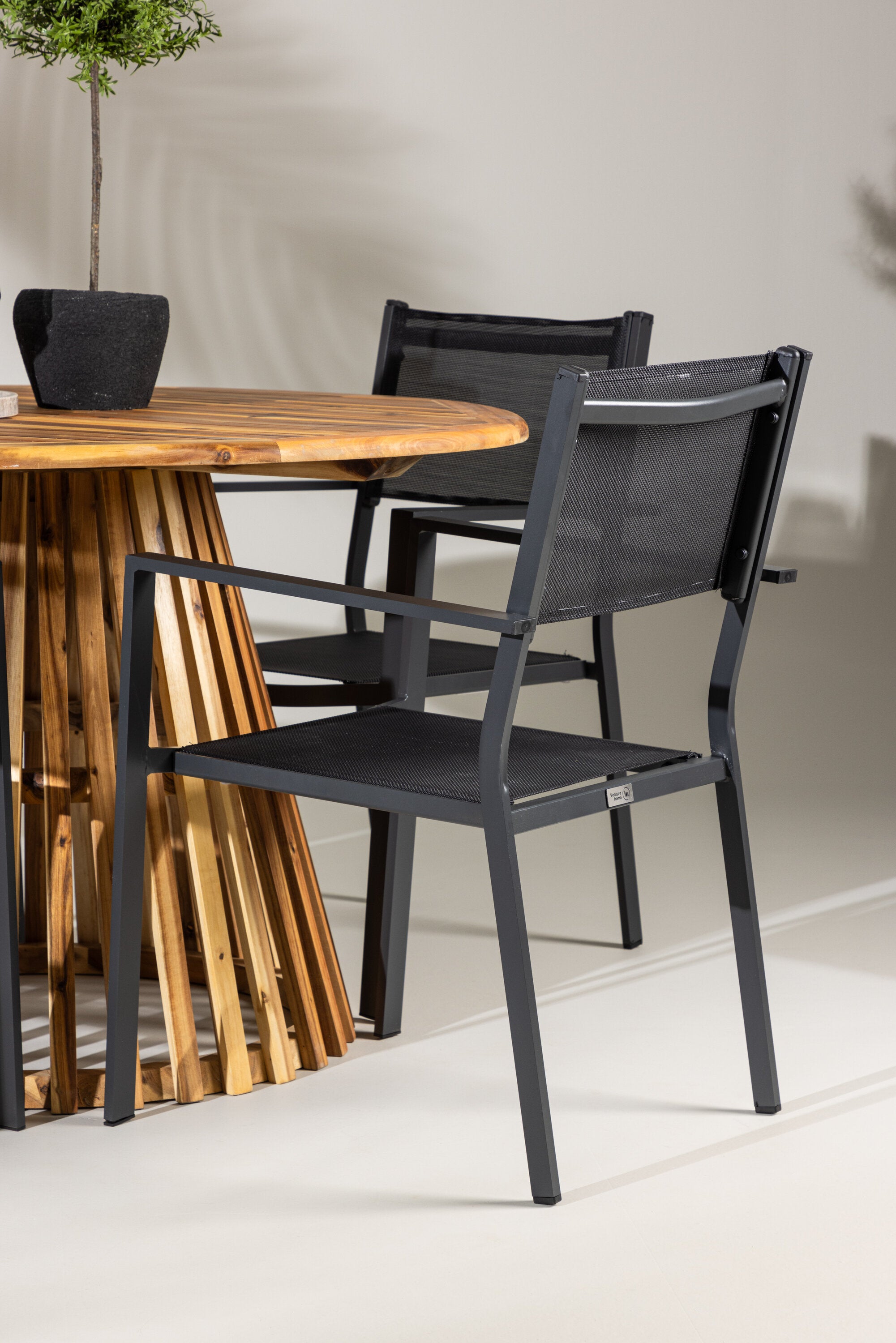 Venture Home Lumpur Matgrupp Ø120 cm Med 4 Copacabana Stolar