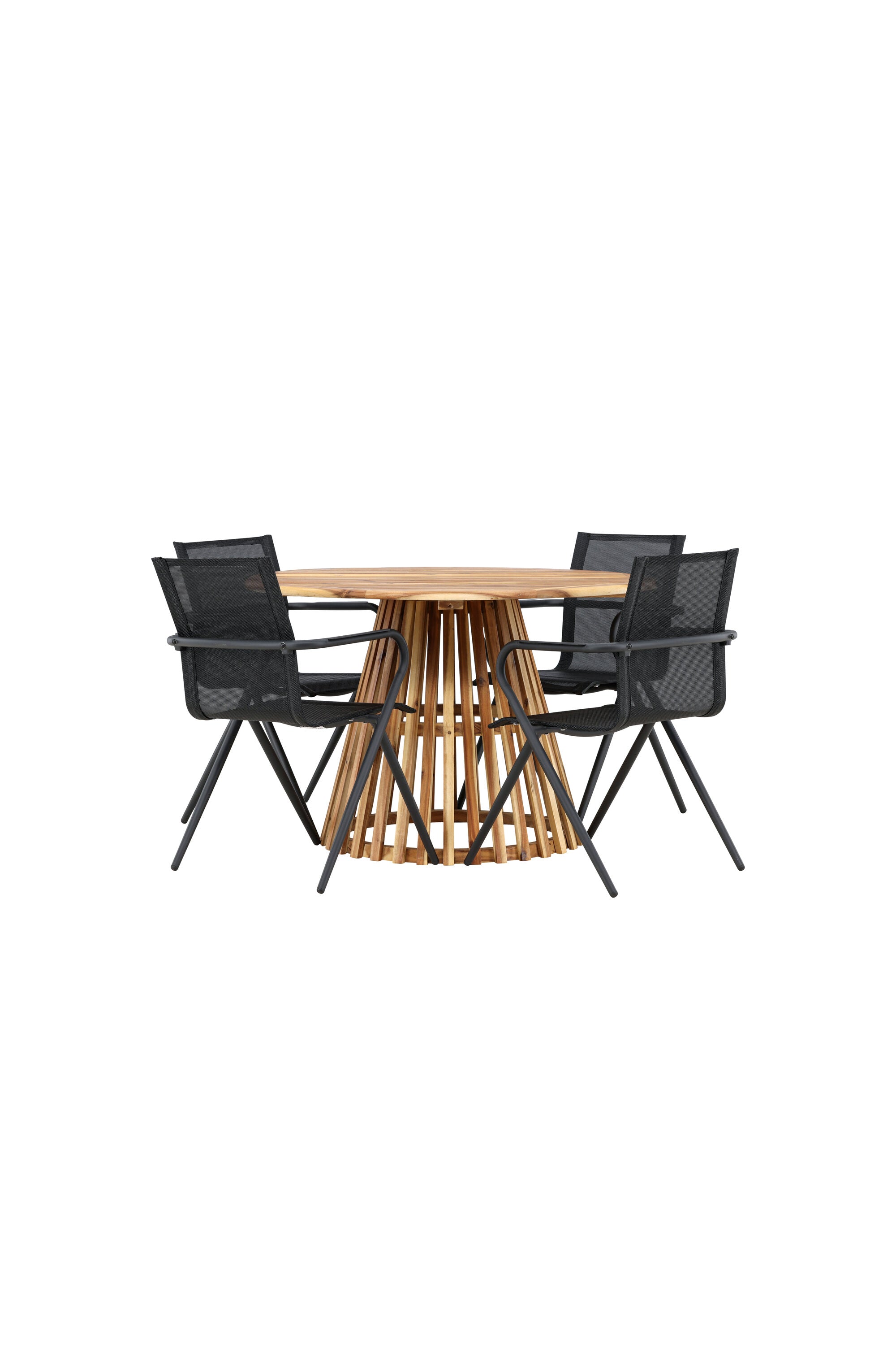 Venture Home Lumpur Matgrupp Ø120 cm Med 4 Alina Stolar