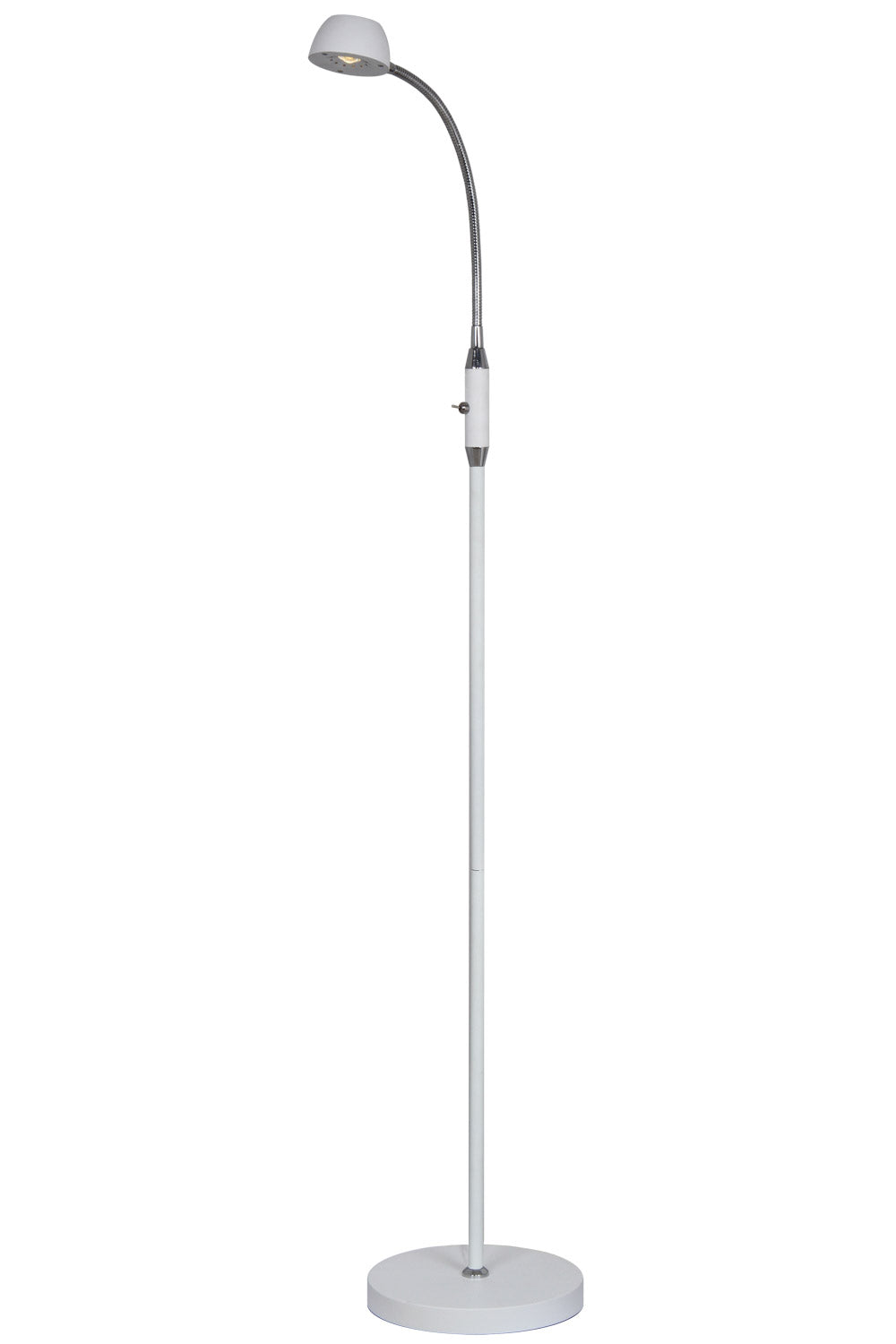 Aneta Lighting JUNO golvlampa, vit/krom