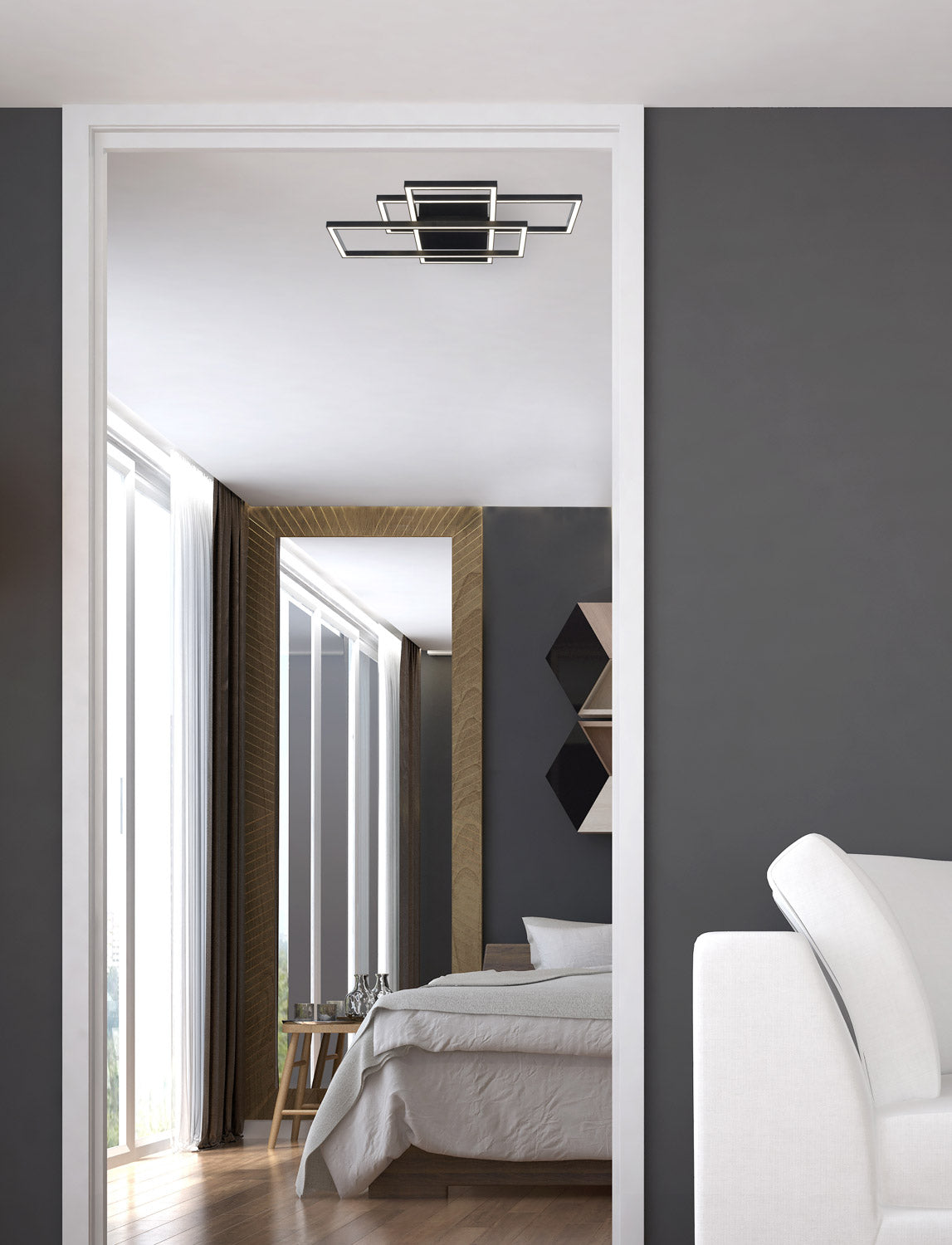 Aneta Lighting NEW YORK plafond, svart