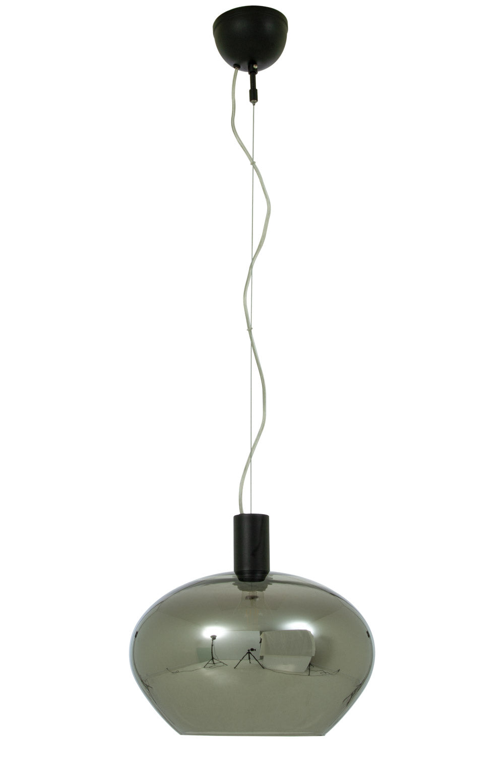 Aneta Lighting BELL taklampa 35cm, svart/rök