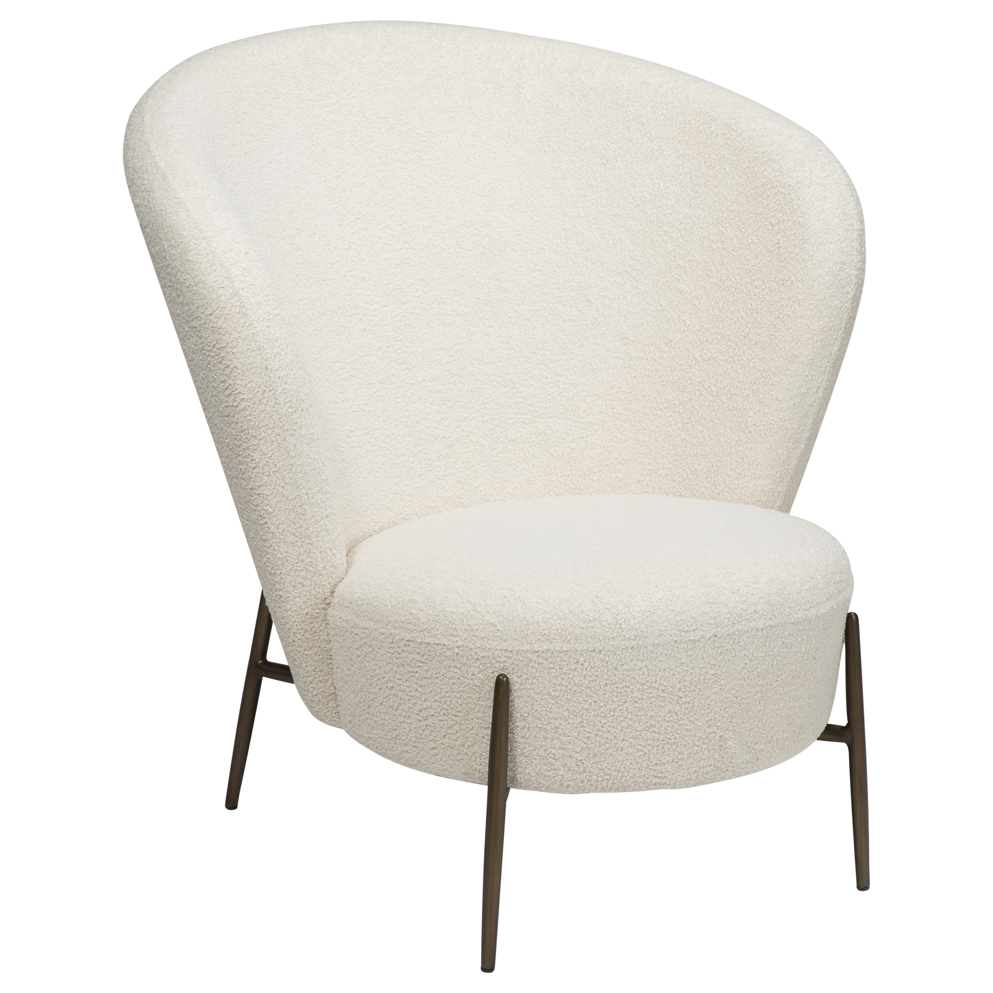 Dan-Form Orbit Loungestol, Vit/Beige