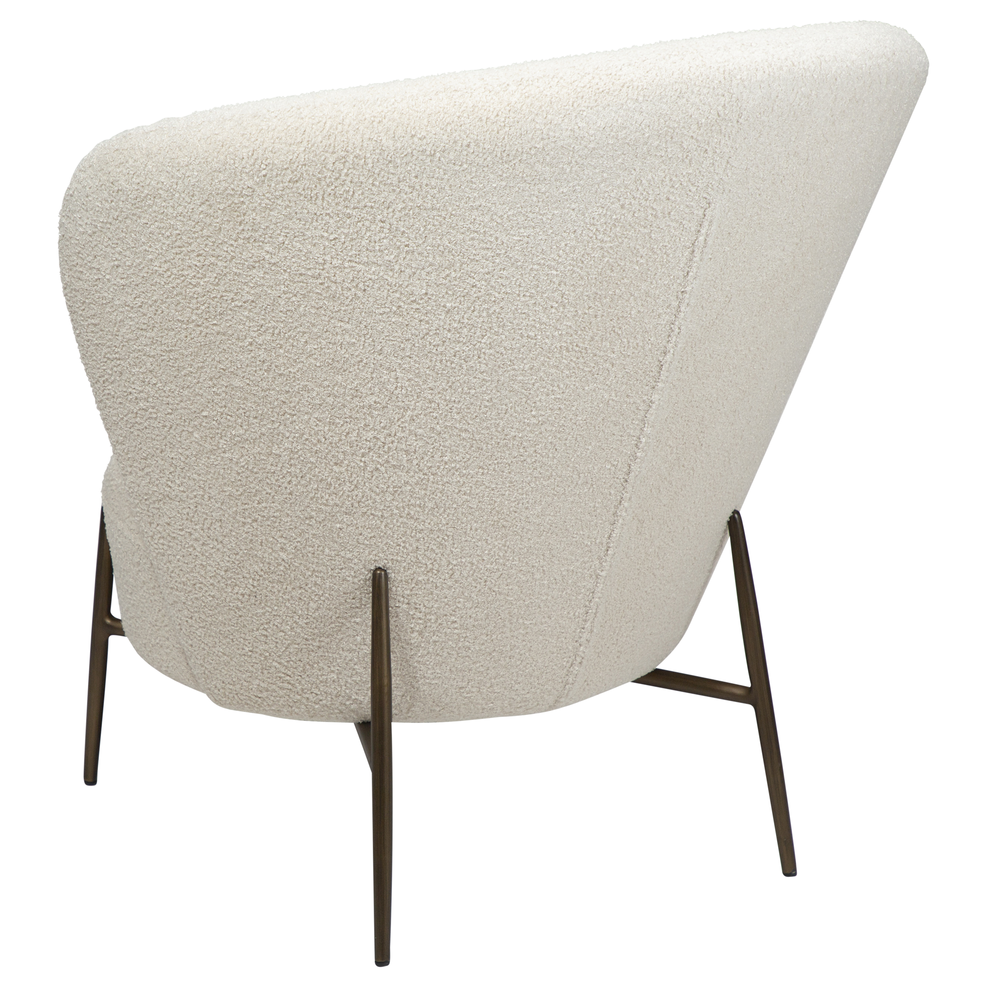 Dan-Form Orbit Loungestol, Vit/Beige