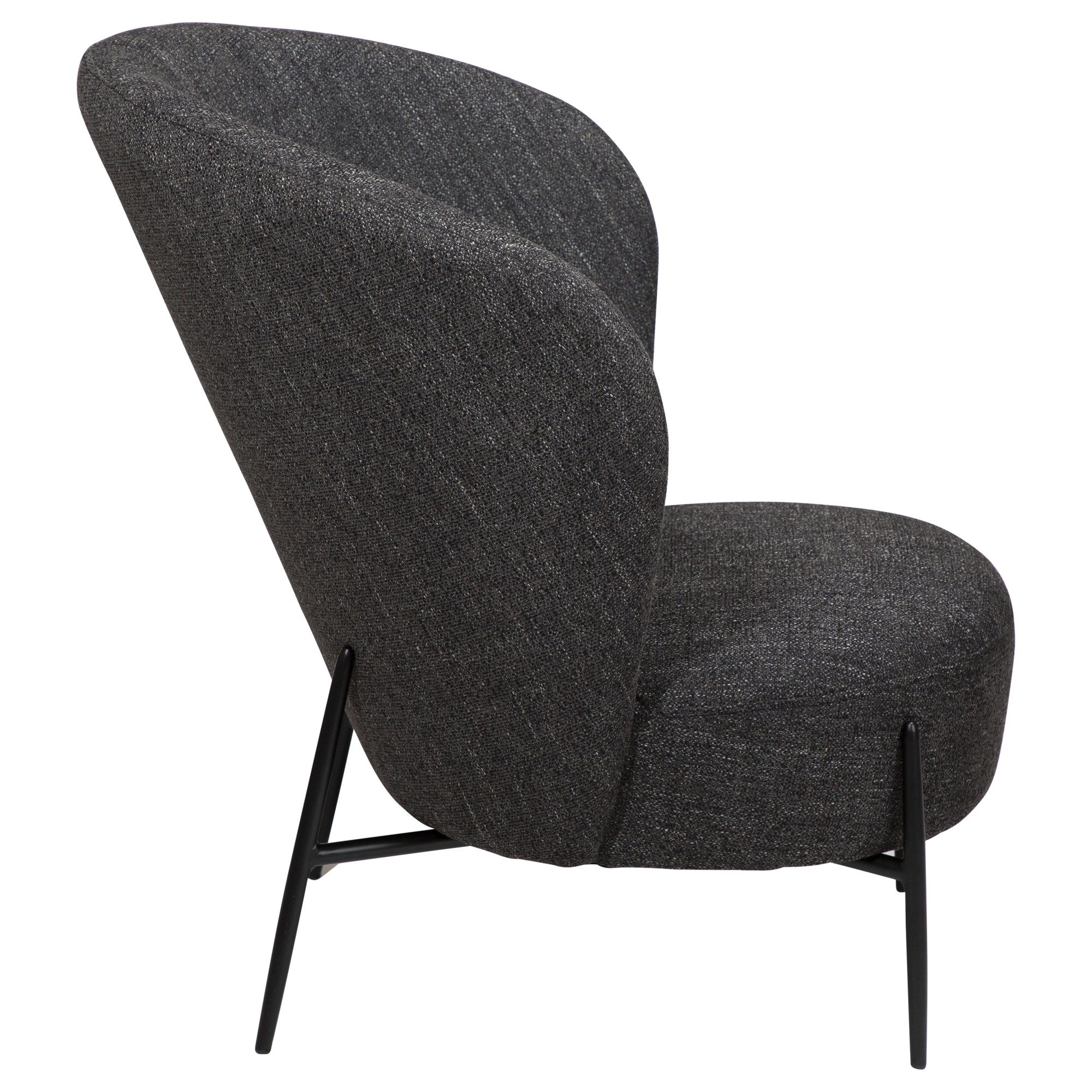 Dan-Form Orbit Loungestol, Svart