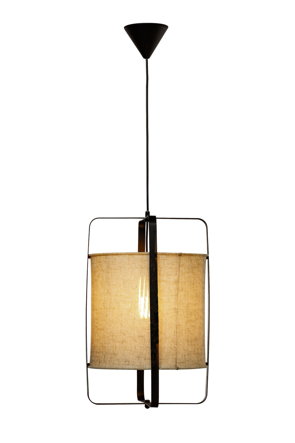 Aneta Lighting RONDA taklampa, svart/beige