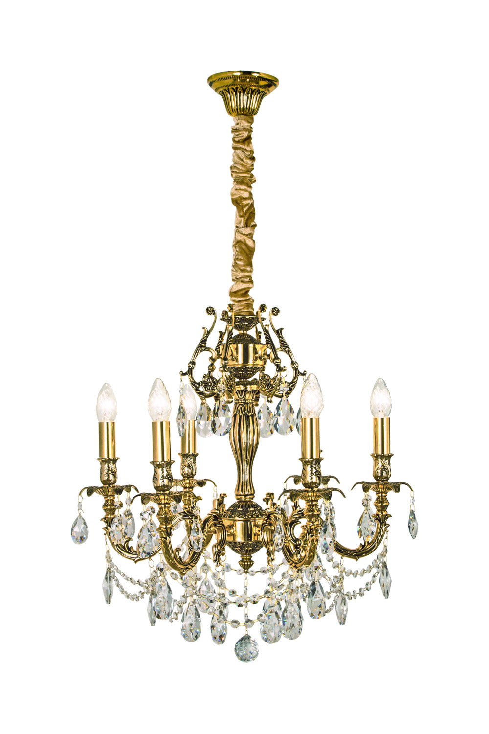 Aneta Lighting VERSAILLES takkrona guld