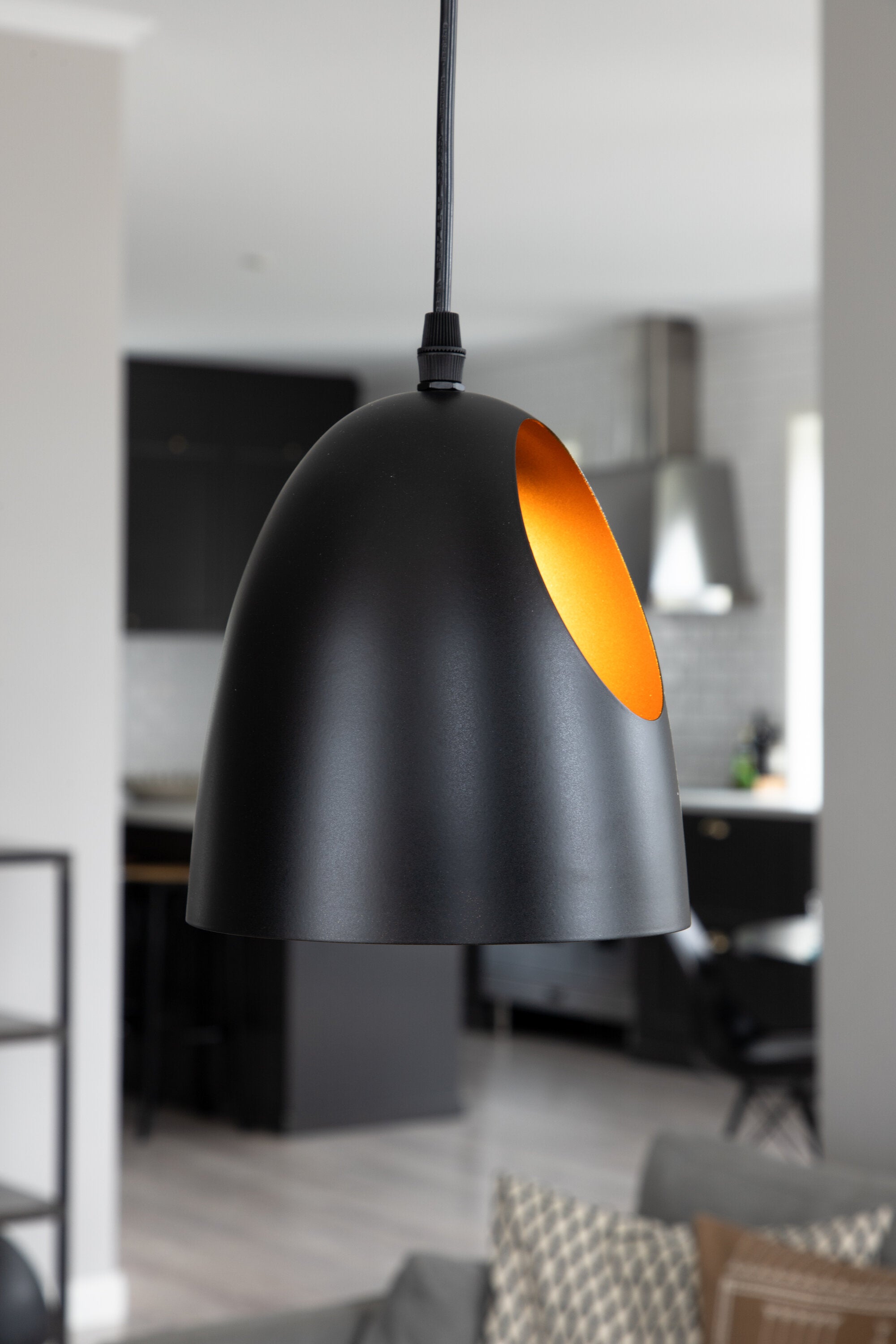 Venture Home Elda Pendel Svart/koppar ø16 cm